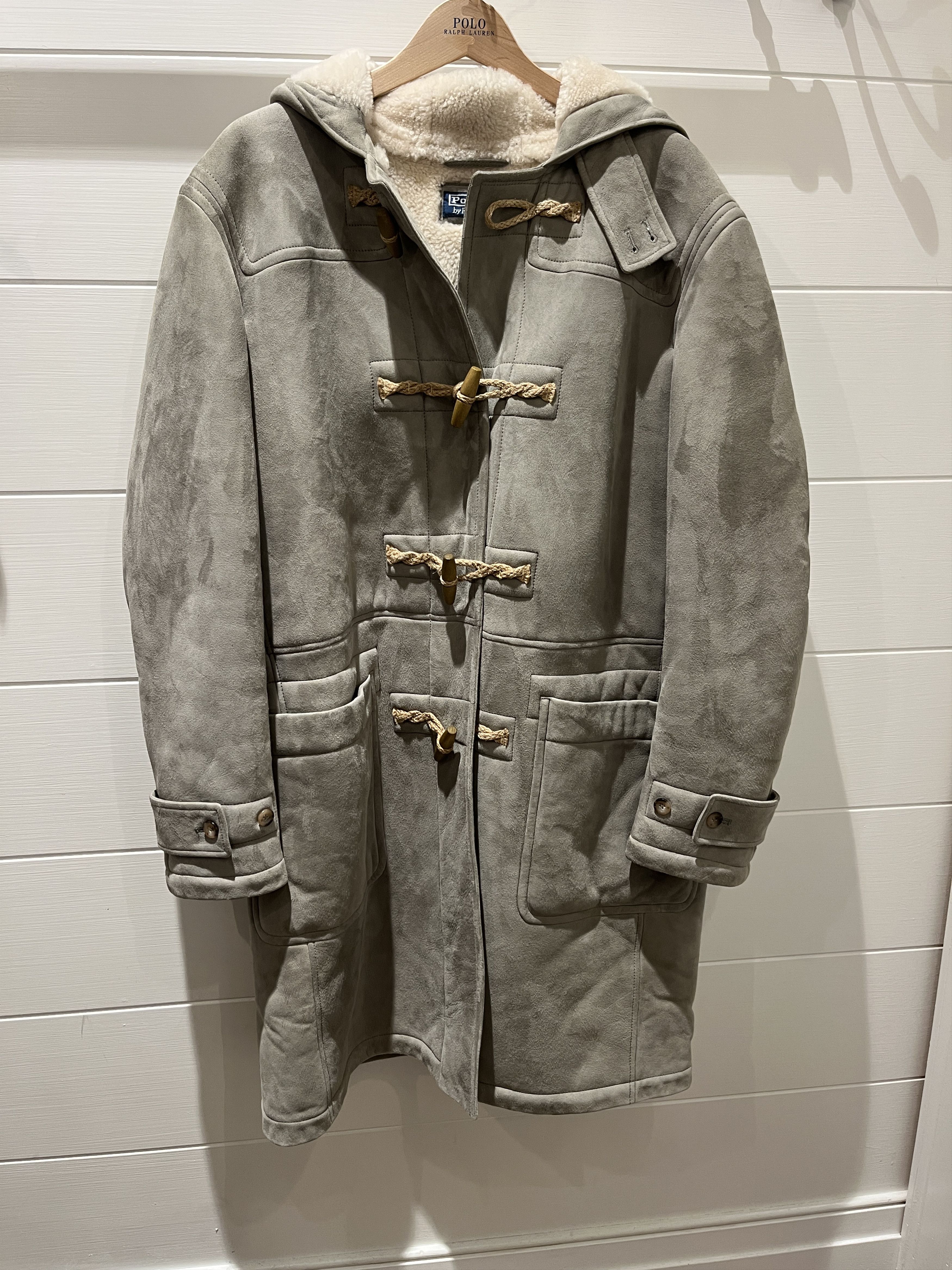 Polo Ralph Lauren Shearling Hooded Duffel Coat | Grailed