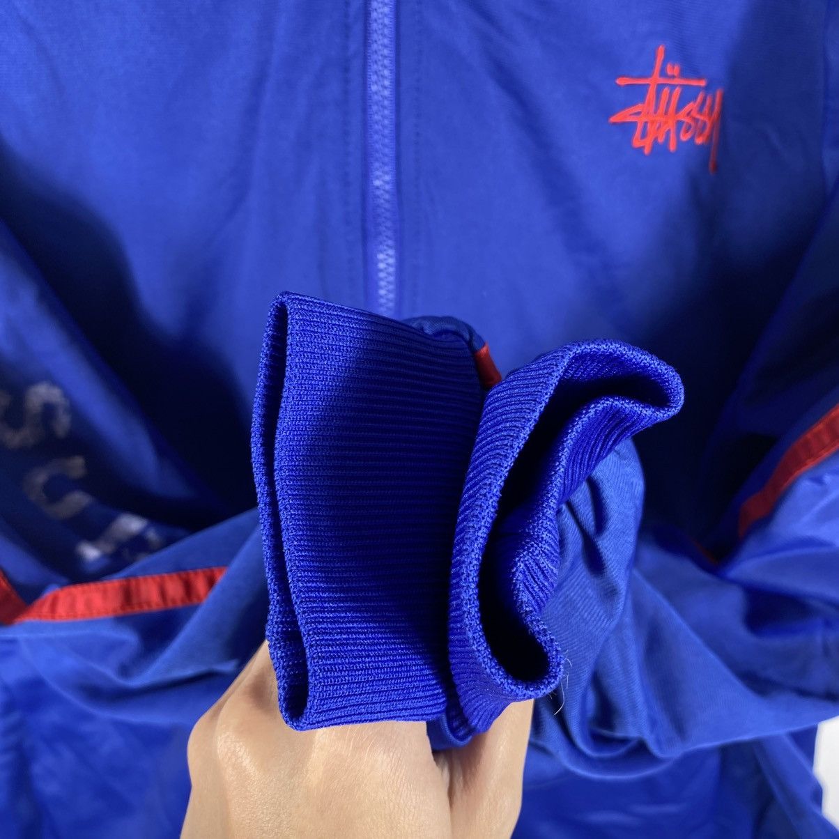 Stussy Vintage 90's STUSSY SPORT Embroidey Logo Fullzipper Jacket Size US L / EU 52-54 / 3 - 4 Thumbnail
