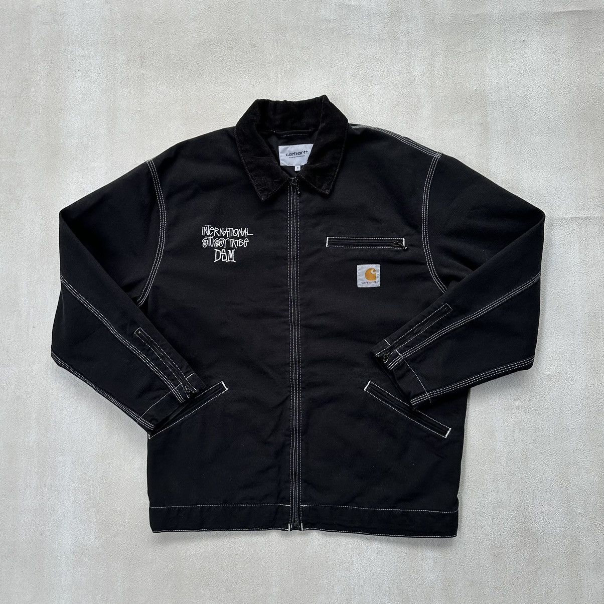 Stussy × Carhartt Jacketブラック パーカー Lサイズ Stussy × Carhartt Jacketブラック パーカー Lサイズ - メルカリ