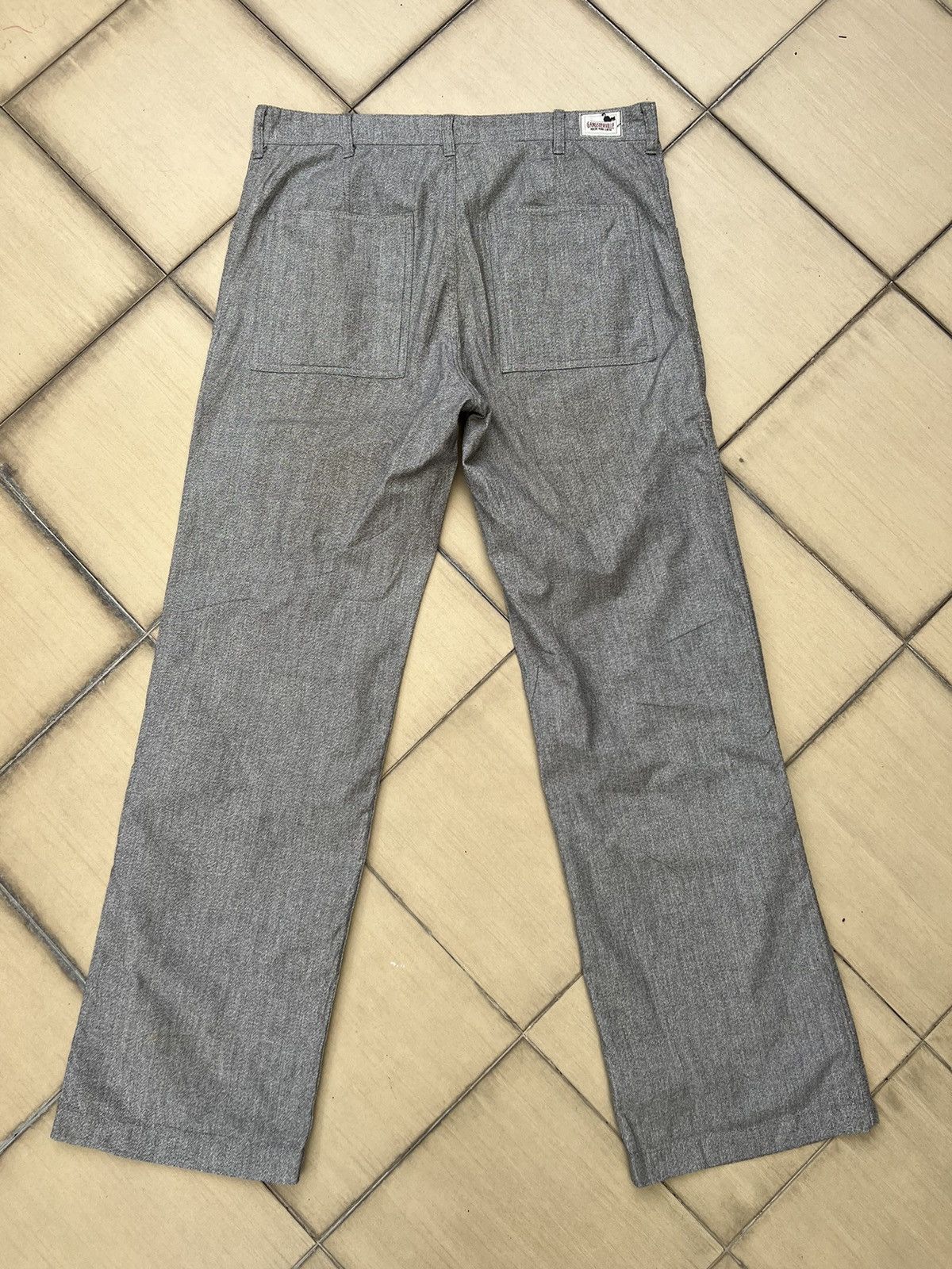Japanese Brand Glad Hand Gangsterville Salt & Pepper Fatigue Trouser Pant Size US 36 / EU 52 - 2 Thumbnail