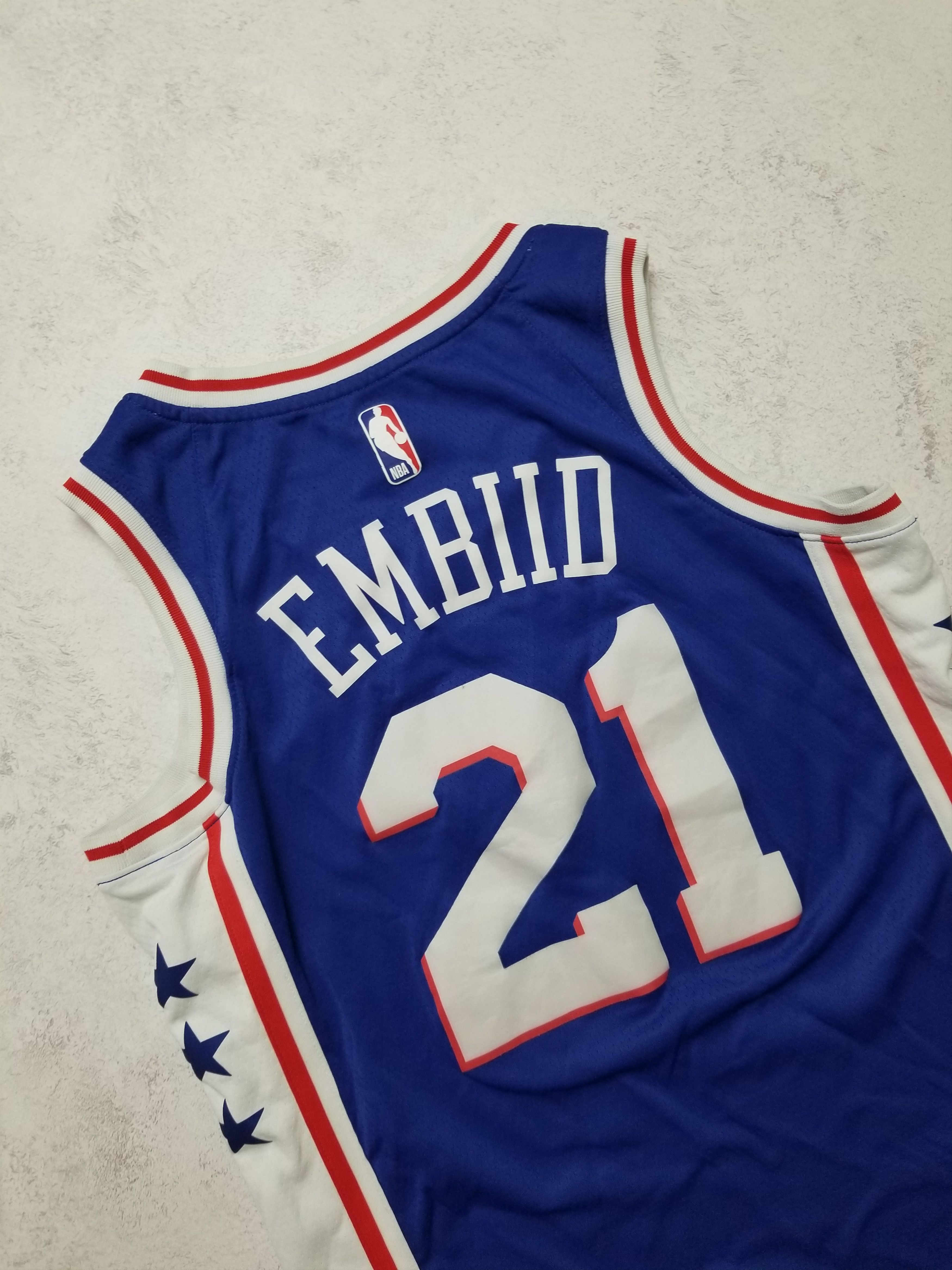 Nike Nike Philadelphia 76ers #21 Joel Embiid Basketball Jersey Size US S / EU 44-46 / 1 - 19 Thumbnail