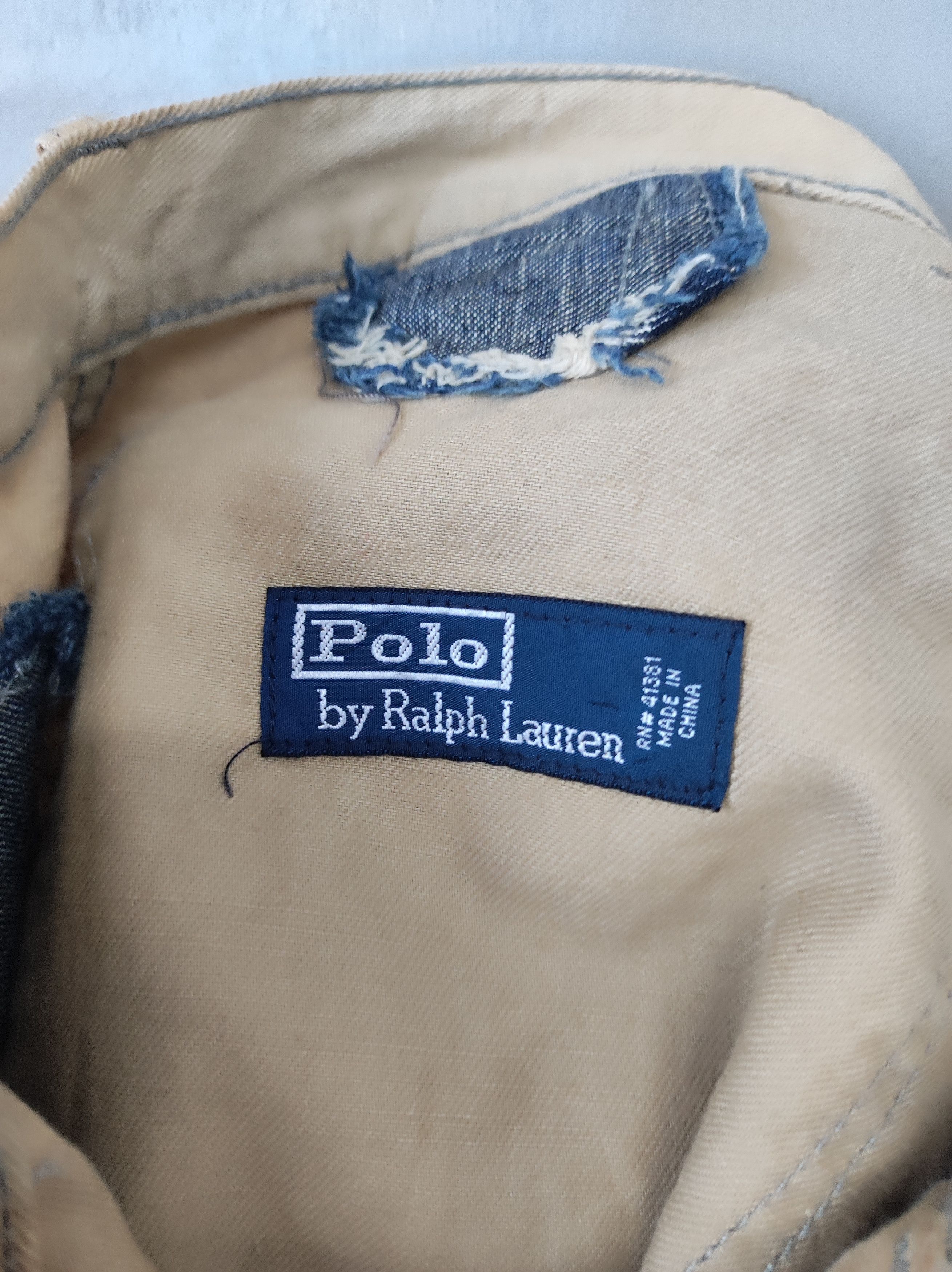 Polo Ralph Lauren × Vintage Rusty Reconstructed Easy Pants Beige buckle pants W 33 Size US 33 - 9 Thumbnail