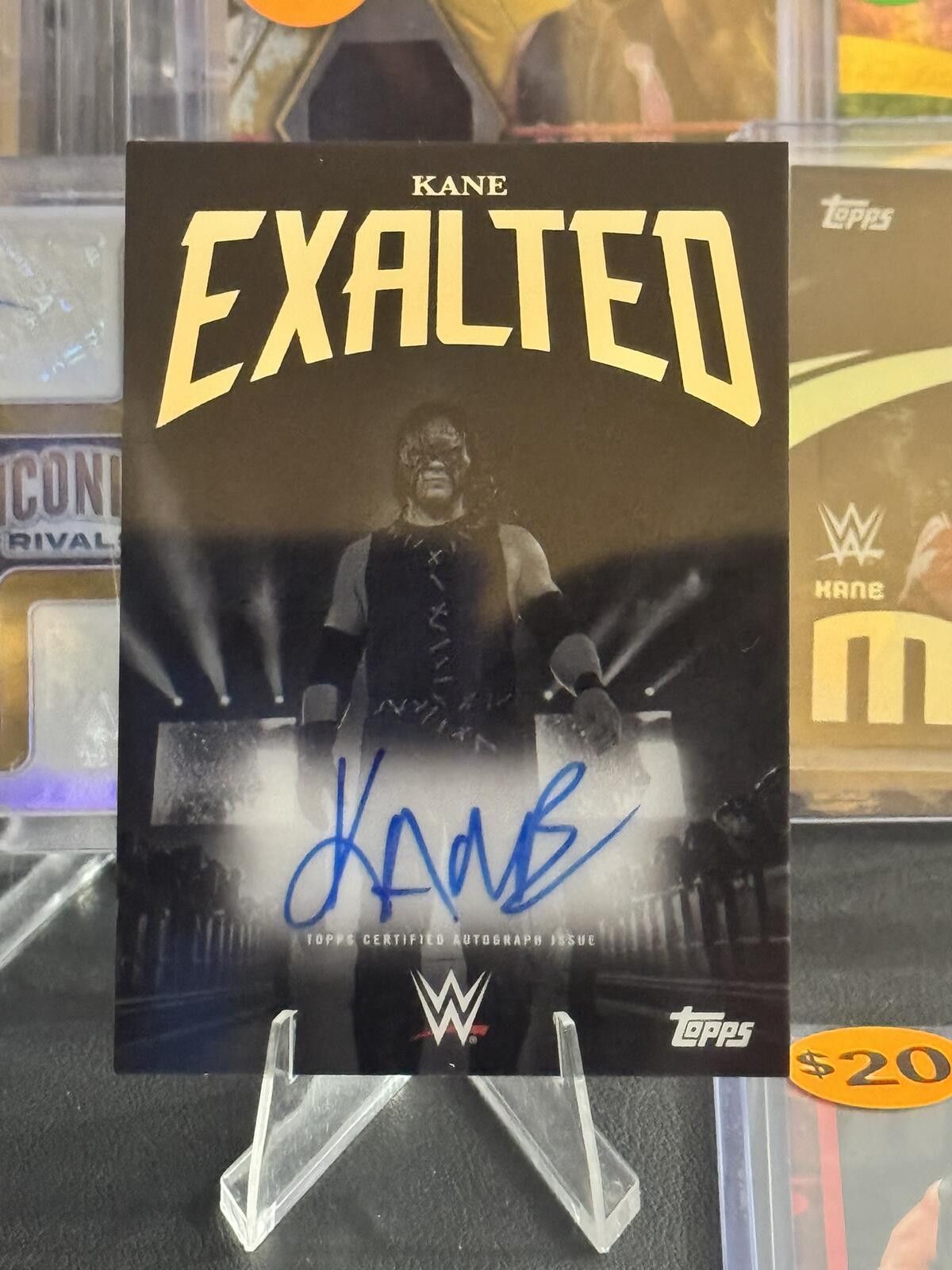 Topshop 2025 Topps Exalted WWE KANE Autograph On Card Size ONE SIZE - 1 Thumbnail