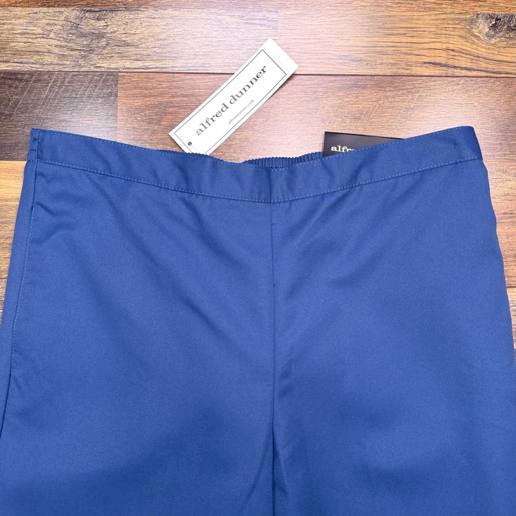 Vintage Alfred Dunner Pants Womens 10 Corduroy Pull On Blue Solid Straight Classic City Scenic Drive New Size 32" / US 10 / IT 46 - 3 Thumbnail