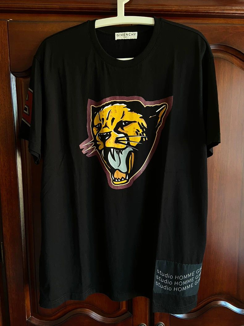 Givenchy Givenchy Panther Head Short Sleeve T-Shirt - dmc Size US L / EU 52-54 / 3 - 1 Thumbnail