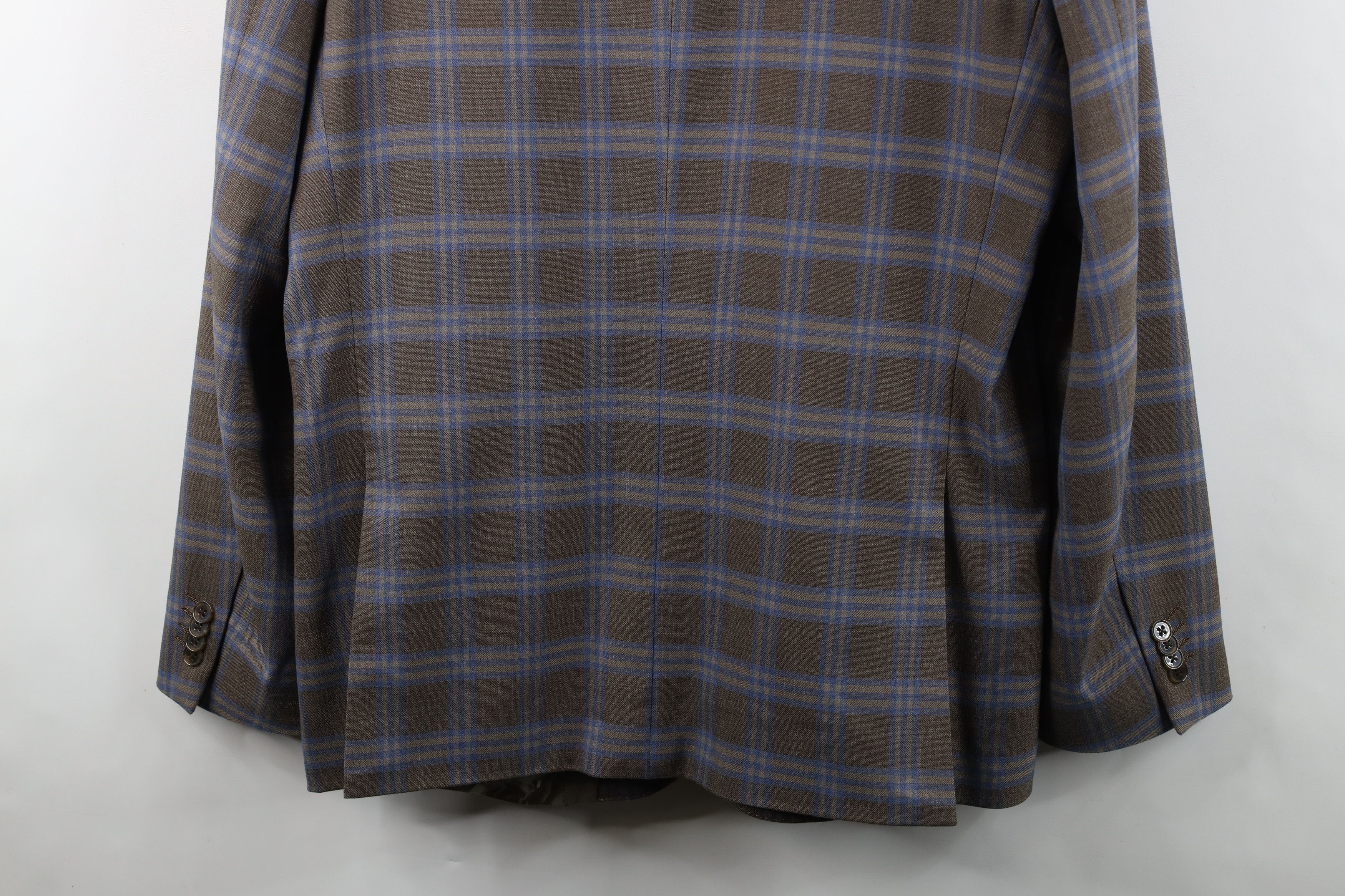 Vintage The Savile Row Rayon Gabardine Blazer Suit Jacket Plaid Size US XXL / EU 58 / 5 - 16 Thumbnail