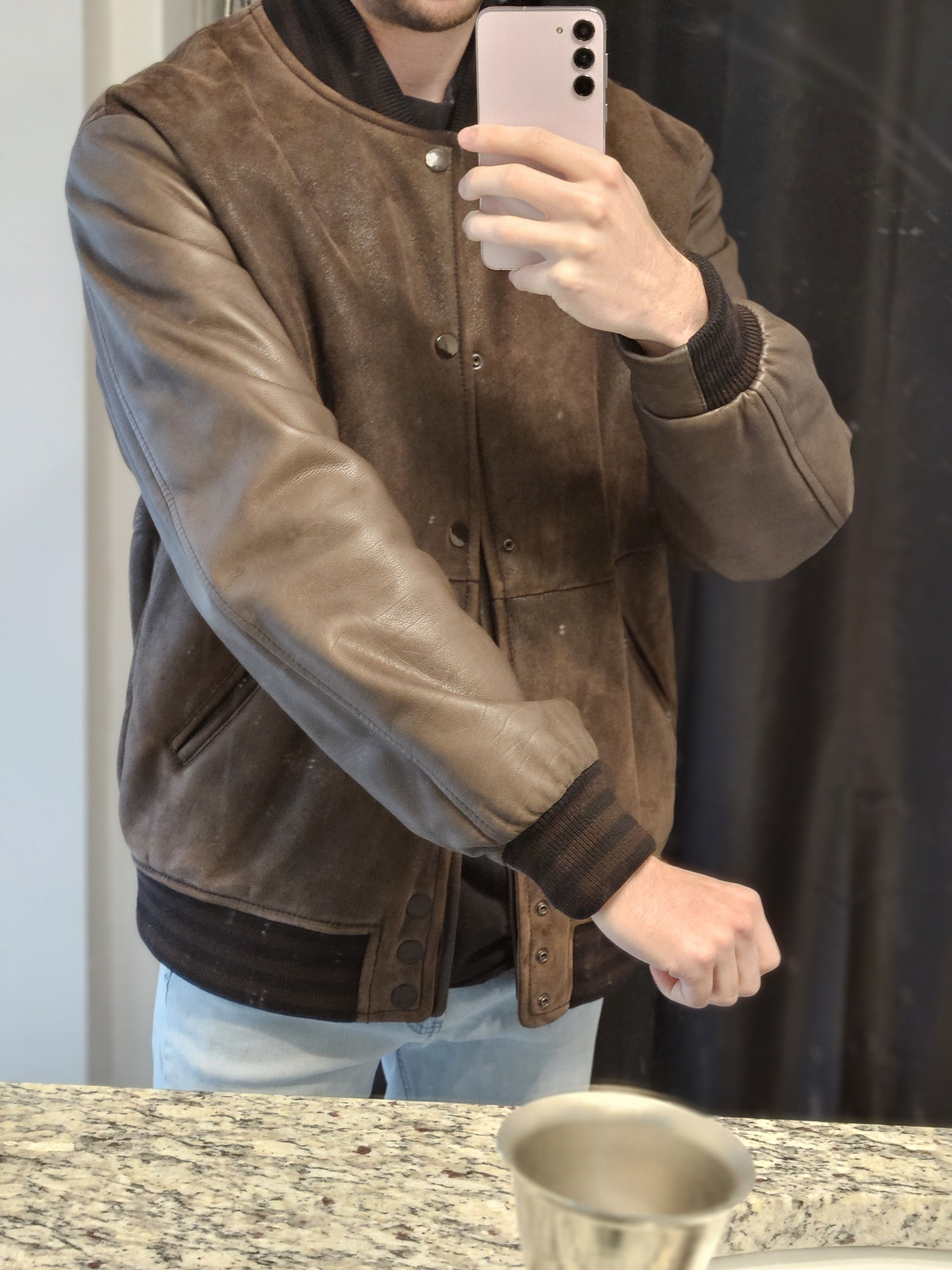 Givenchy Riccardo Tisci Lambskin Leather Bomber Vest Double Jacket Size US L / EU 52-54 / 3 - 21 Thumbnail