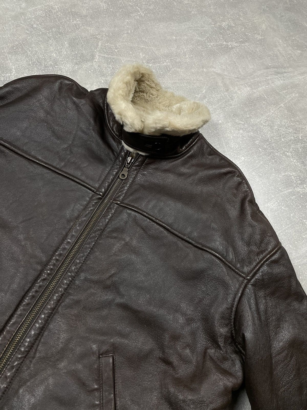Genuine Leather × Vintage × Wilsons Leather Wilsons USAVintage B2 Bomber Aviator Leather Jacket Brown Size US L / EU 52-54 / 3 - 4 Thumbnail