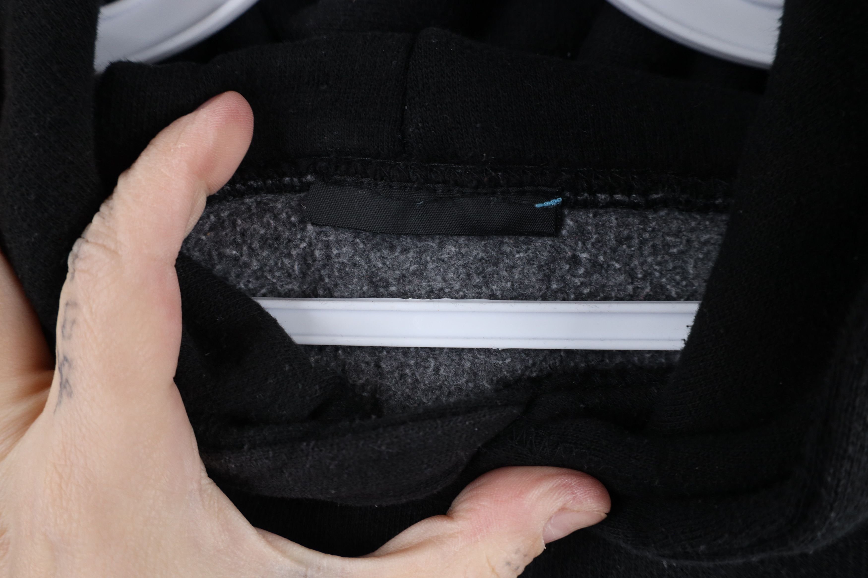 Vintage Vintage 90s Streetwear Boxy Fit Hoodie Sweatshirt Black Size XL / US 12-14 / IT 48-50 - 9 Thumbnail