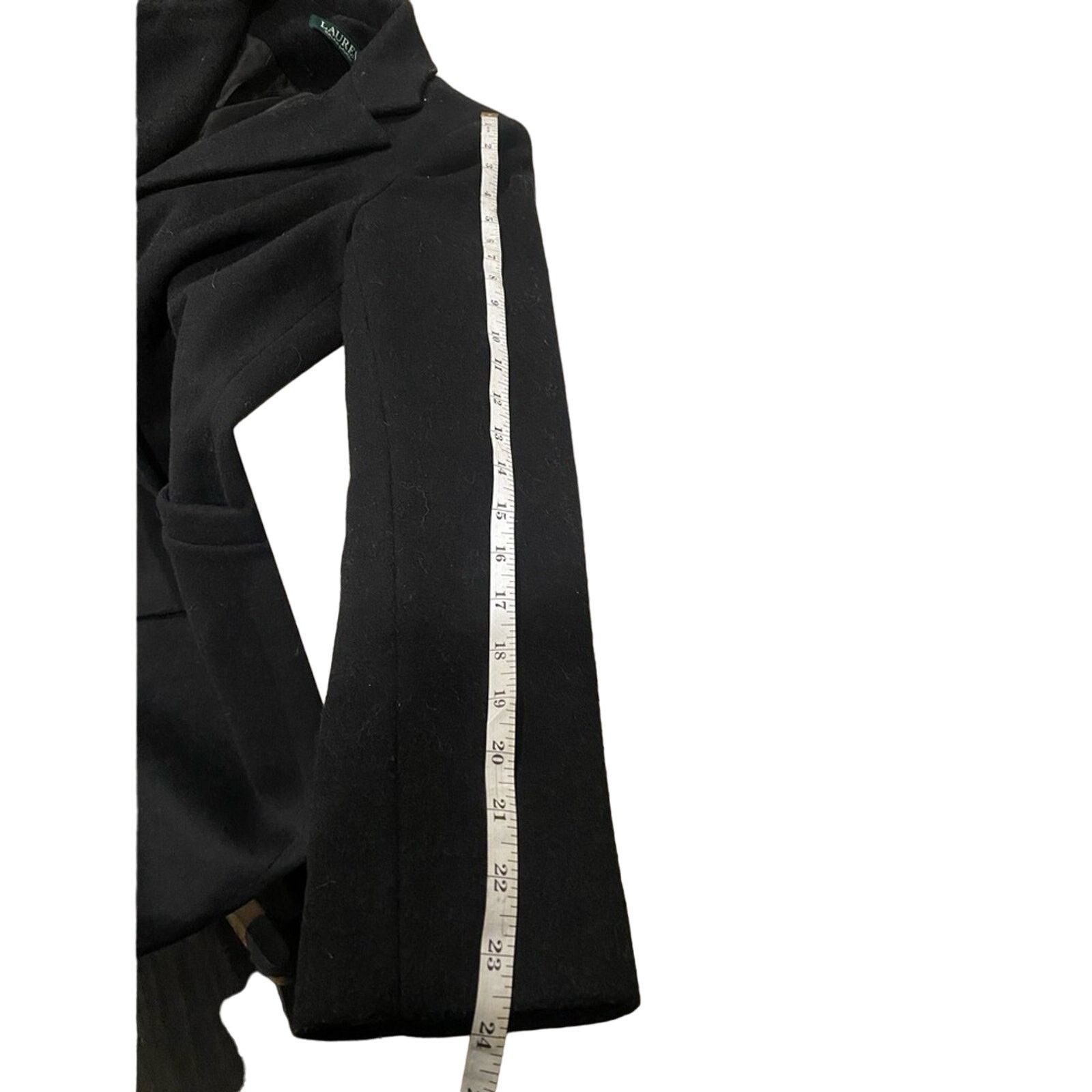 Lauren Ralph Lauren Ralph Lauren Black Wool Front Pockets Reefer Coat 4 Size S / US 4 / IT 40 - 7 Thumbnail
