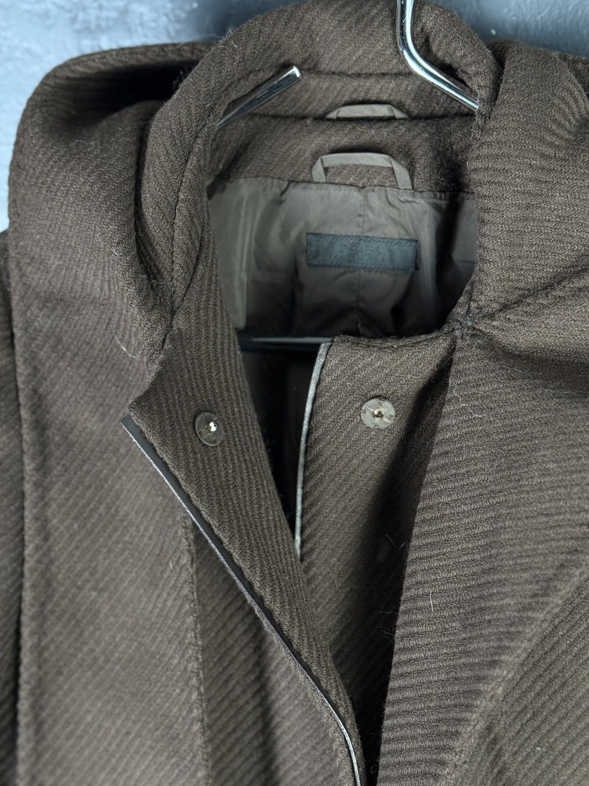 Prada Prada Women’s Hooded Brown Wool Long Coat Size S Size S / US 4 / IT 40 - 11 Thumbnail