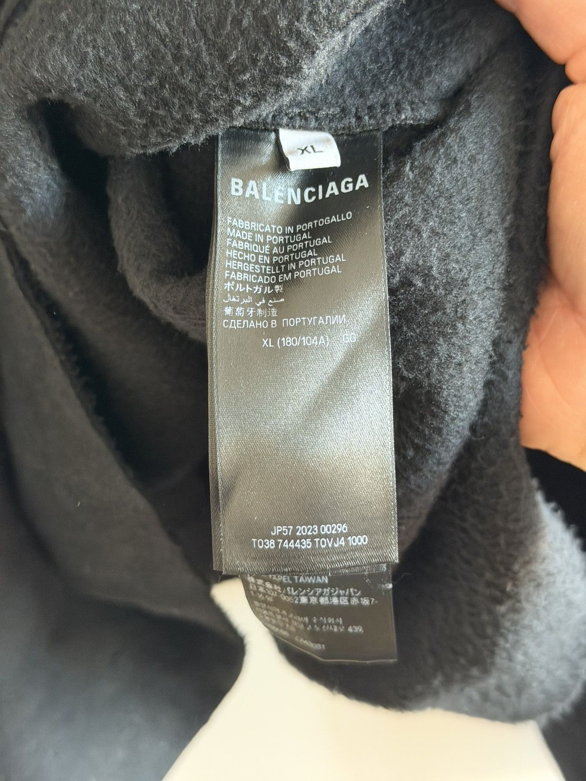 Balenciaga *RARE* FLEECE PARIS HALF MOON BALENCIAGA DEMNA POLAR Size US XL / EU 56 / 4 - 7 Thumbnail