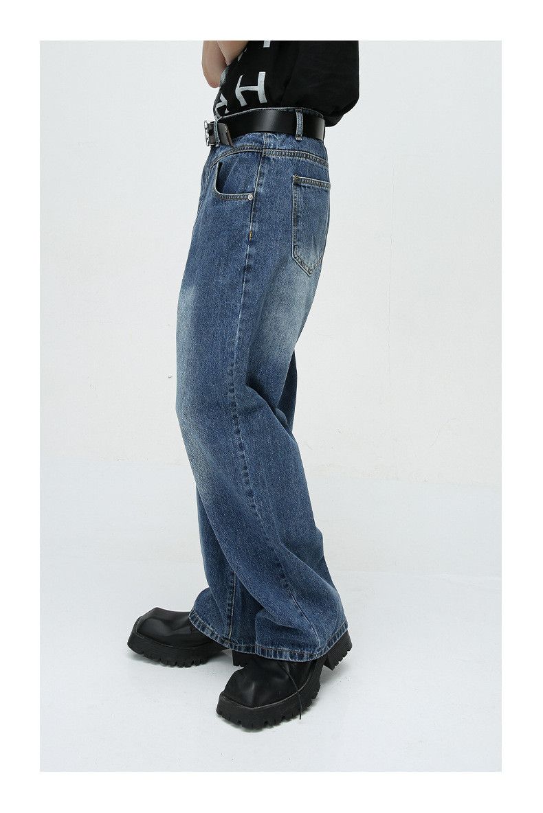 Japanese Brand × Jean Japanese retro split design straight jeans Size US 32 / EU 48 - 5 Thumbnail