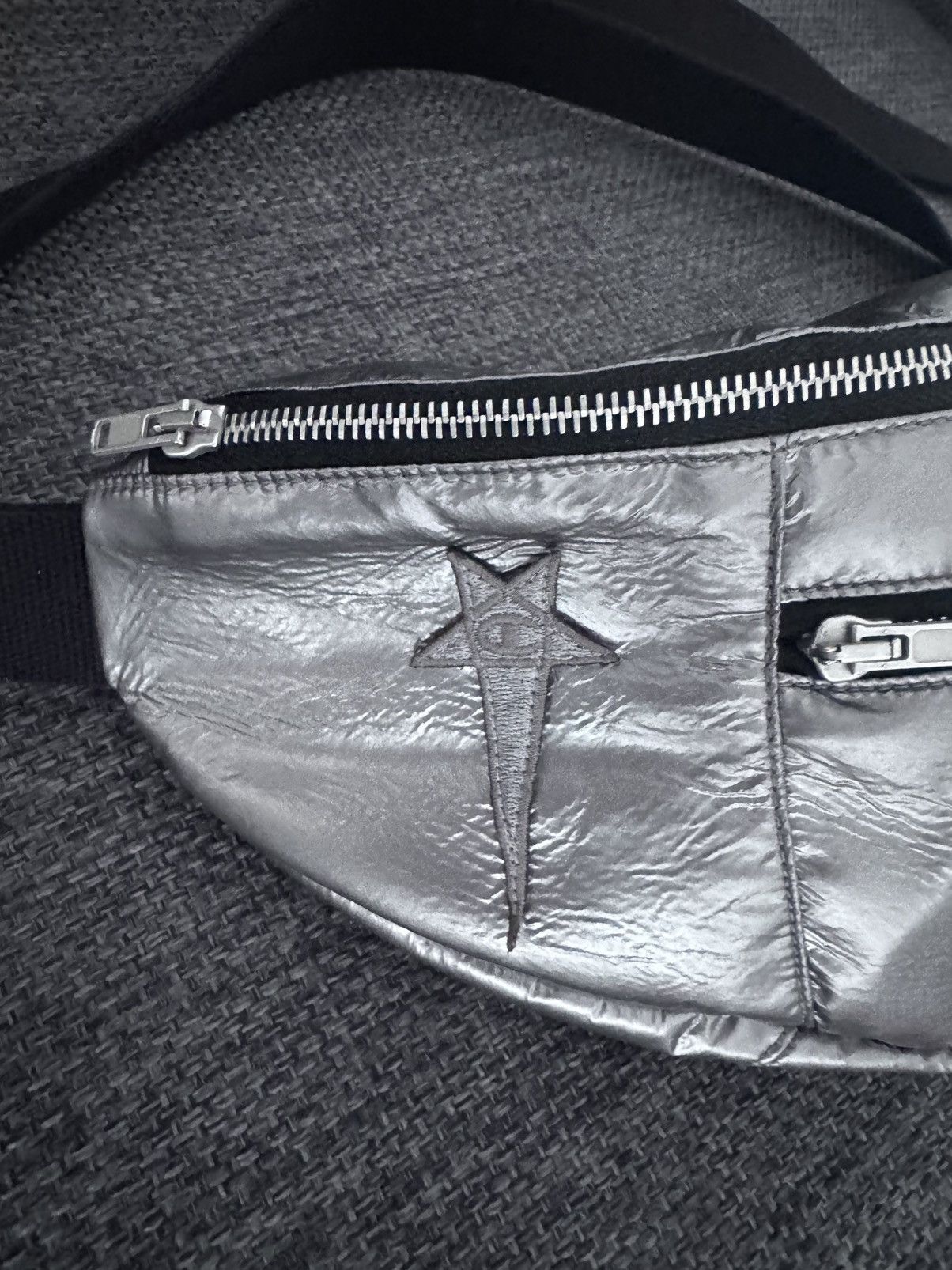 Rick Owens Silver Champion Edition Belt Bag - Bags - BeyondStyle