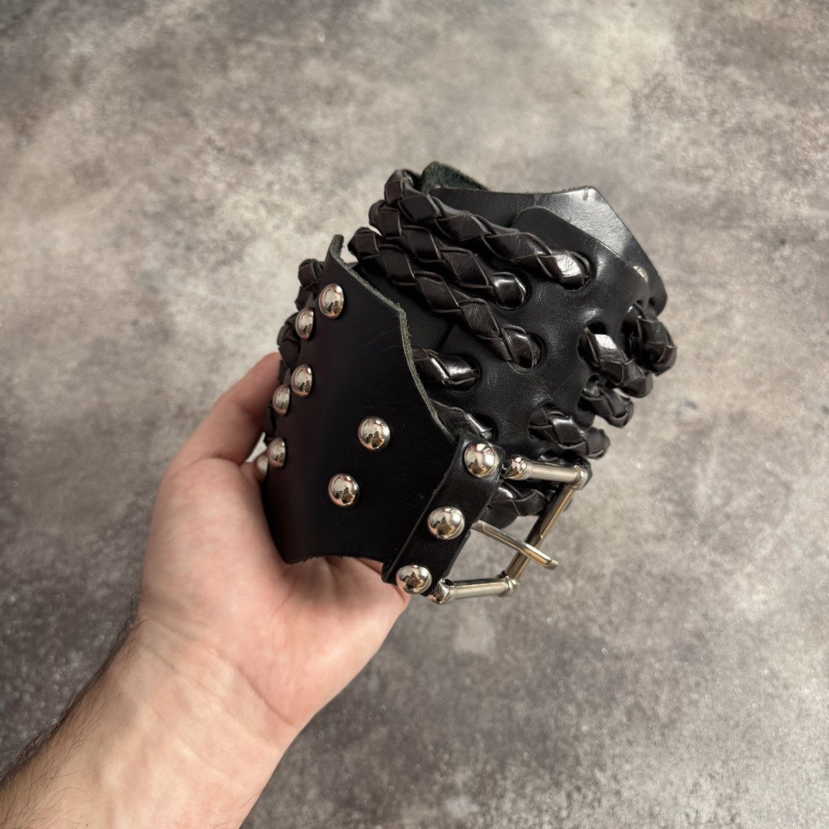 Hysteric Glamour Y2K Grunge Archive Vintage Real Leather Corset Waist Belt Size ONE SIZE - 2 Thumbnail