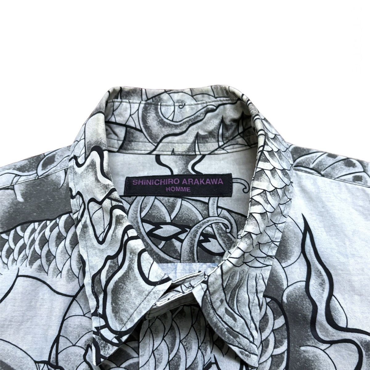SHINICHIRO ARAKAWA 90s Shinichiro Arakawa Homme Mythical Beast Shirt Size US M / EU 48-50 / 2 - 3 Thumbnail