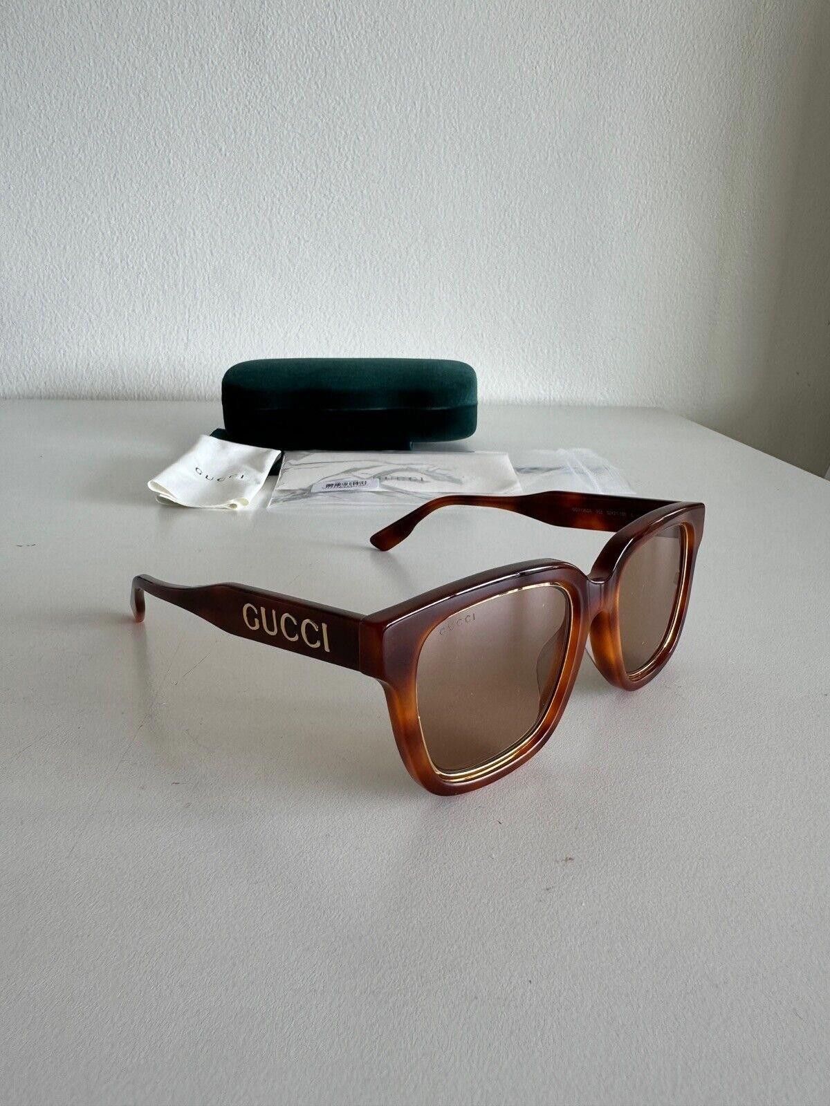 Gucci New Gucci sunglasses optical GG1136SA 003 havana gold square Size ONE SIZE - 6 Thumbnail