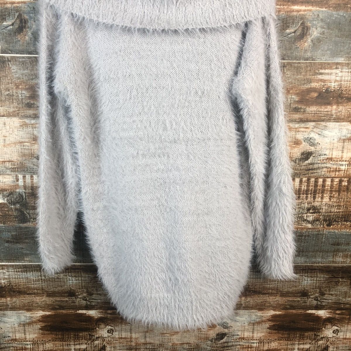 Japanese Brand DL Persodea Gray Turtle Neck Mohair Knitwear #C332 Size L / US 10 / IT 46 - 6 Thumbnail