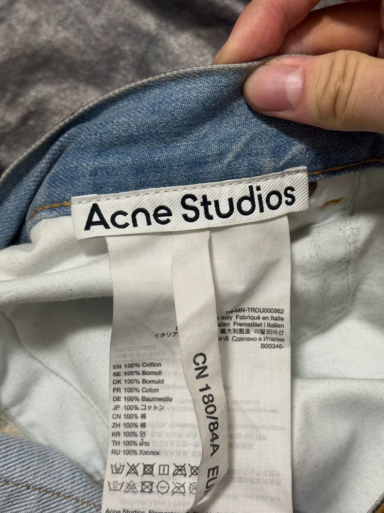 Acne Studios Silver Coated Waxed Denim Pants- Size US 34 / EU 50 - 3 Thumbnail