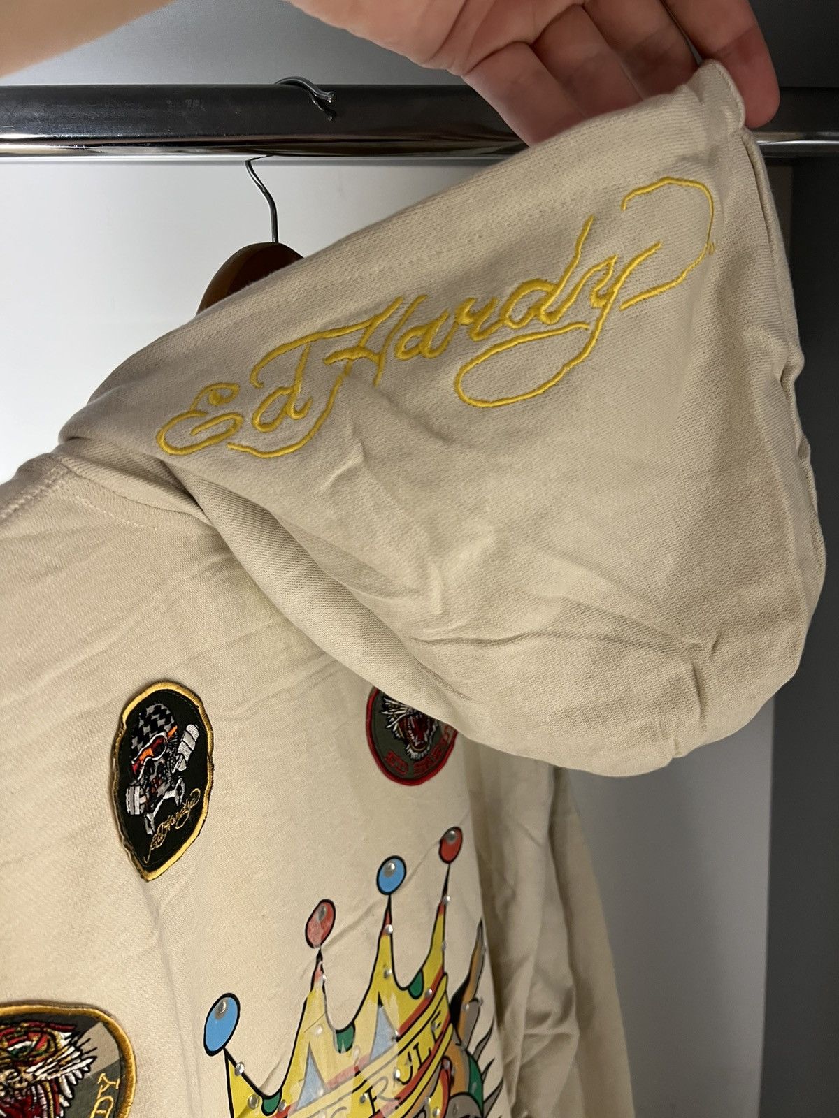 Ed Hardy VINTAGE ED HARDY BY CHRISTIAN AUDIGIER DESIGNER JAPANESE Y2K Size US XXL / EU 58 / 5 - 20 Thumbnail