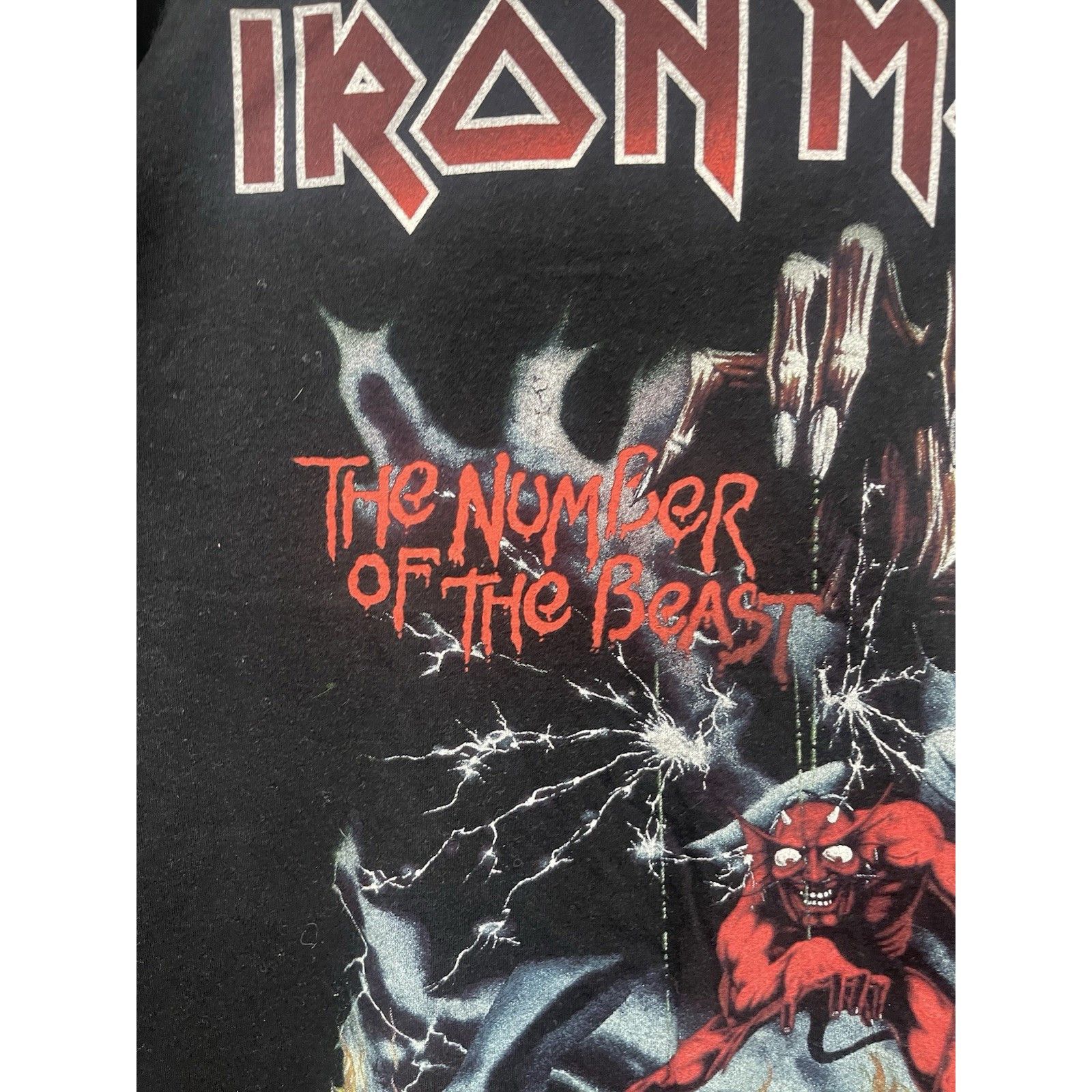 Iron Maiden VTG Iron Maiden The Number Of The Beast Womens Tee T Shirt S Size US XL / EU 56 / 4 - 3 Thumbnail