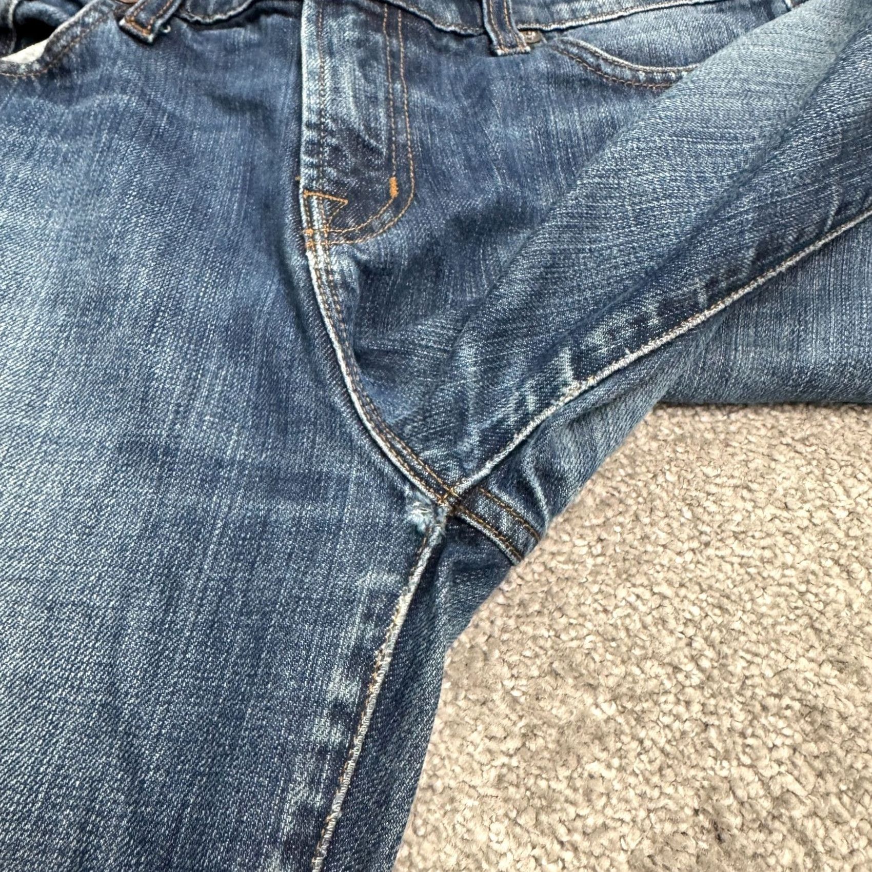J Brand J. Brand Aidan Boyfriend Denim Jeans Womens 28 Blue Mid Rise Medium Wash Casual Size 28" / US 6 / IT 42 - 6 Thumbnail