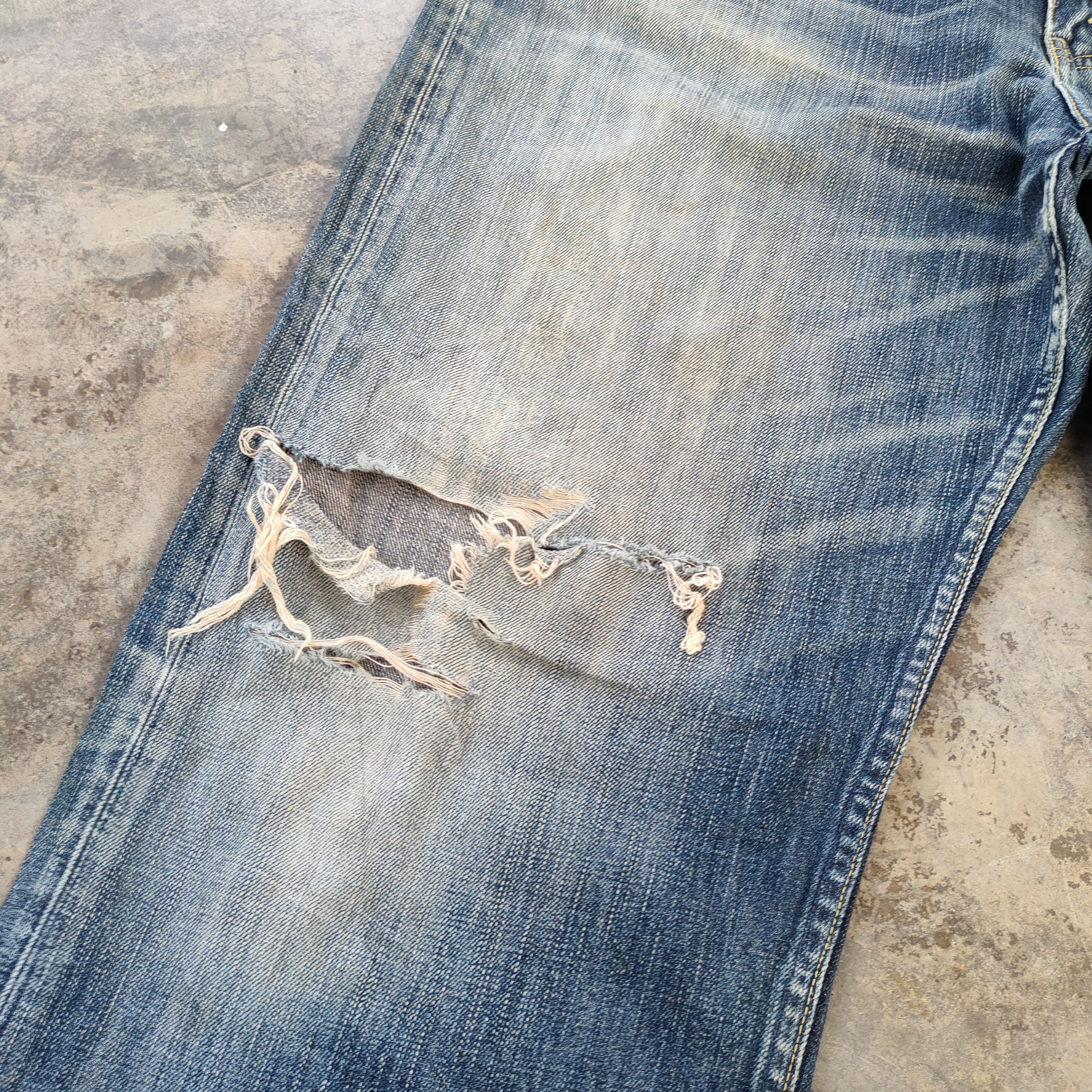 Levi's W34 VINTAGE LEVI'S 504 FADED DISTRESSED JEANS DENIM PANTS Size US 34 / EU 50 - 5 Thumbnail