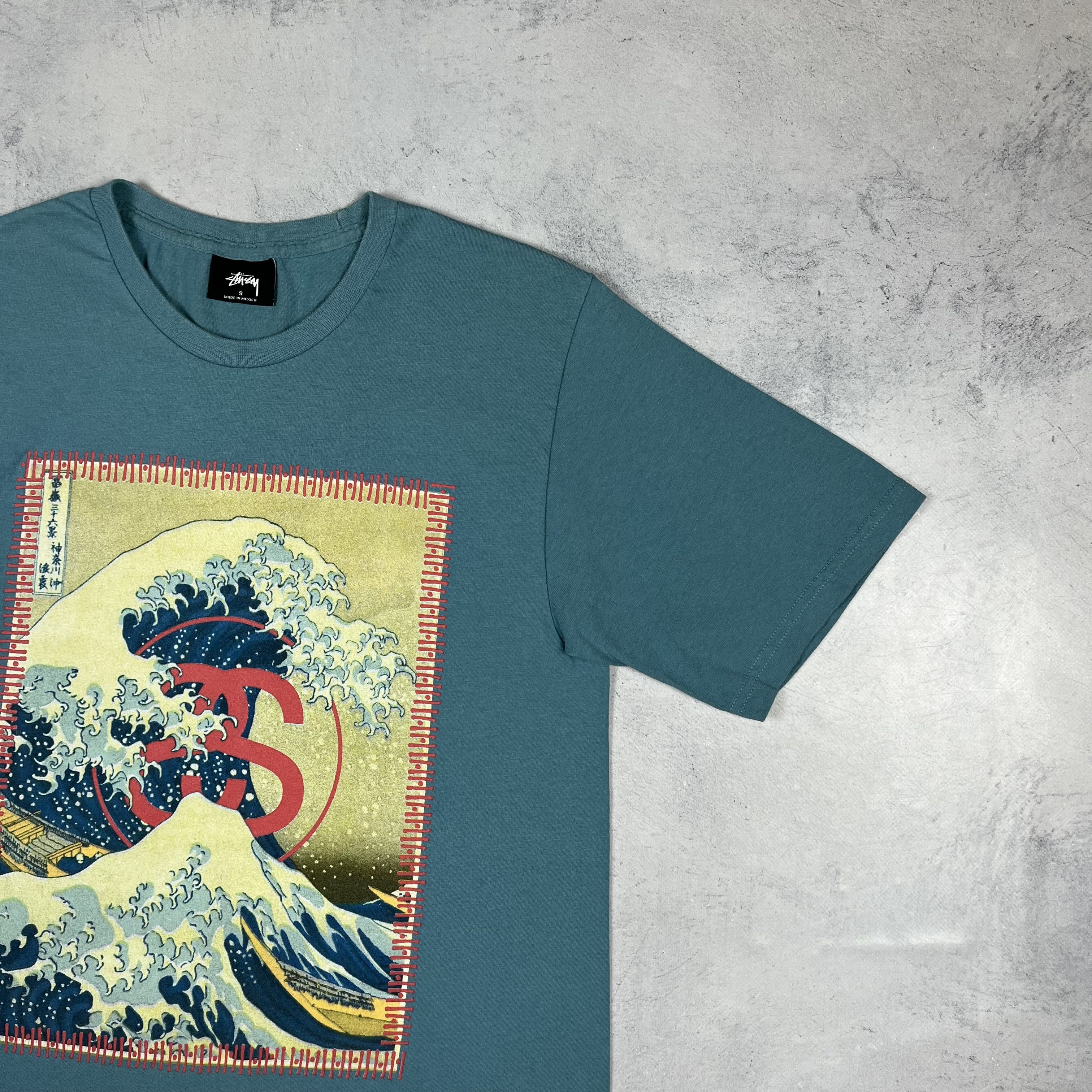 Stussy Vintage Stussy Wave Art Big Logo T Shirt 00’s Size US S / EU 44-46 / 1 - 2 Thumbnail