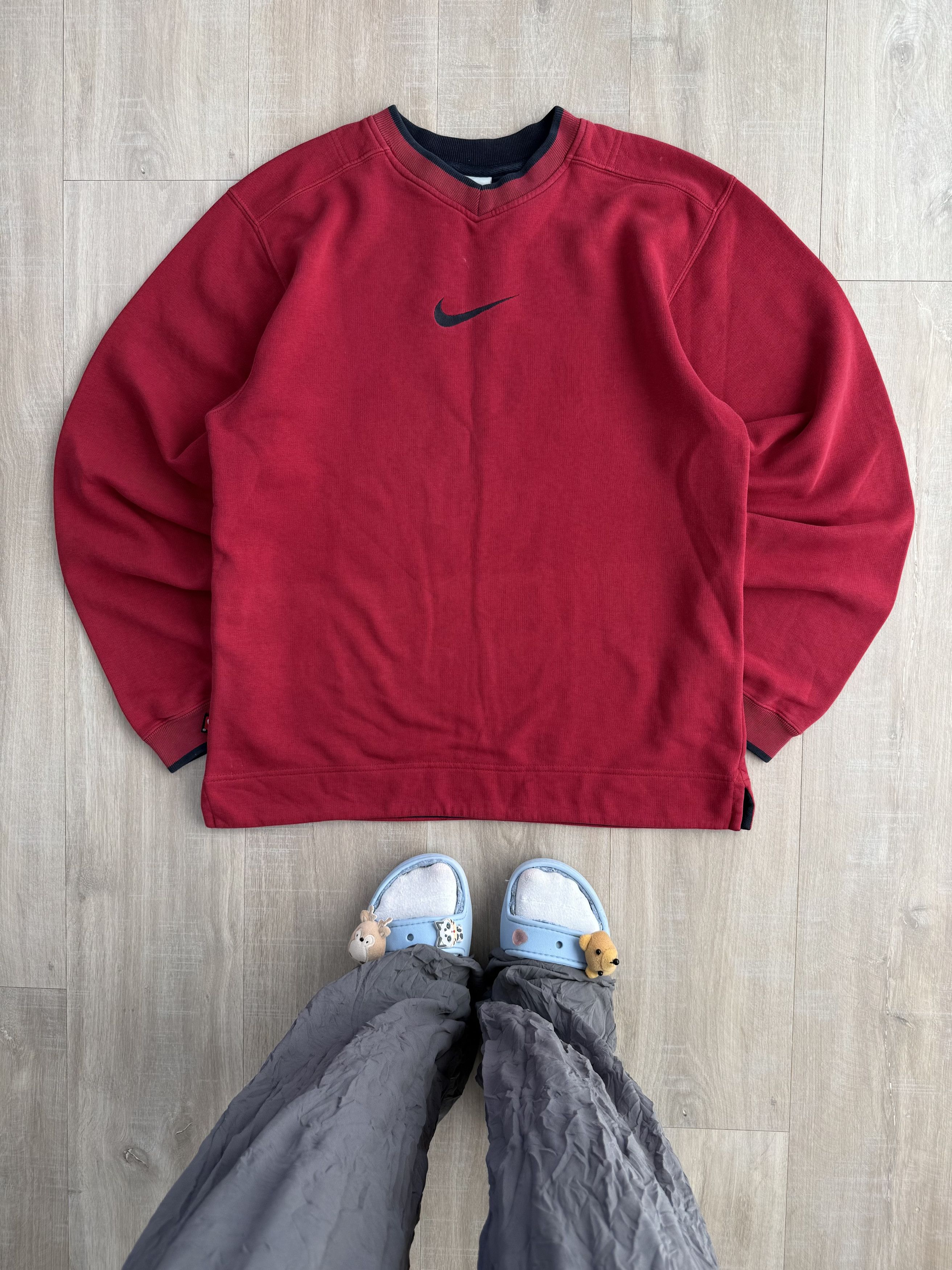 Nike Vintage Nike Center Swoosh Red Sweatshirt Size US M / EU 48-50 / 2 - 1 Thumbnail