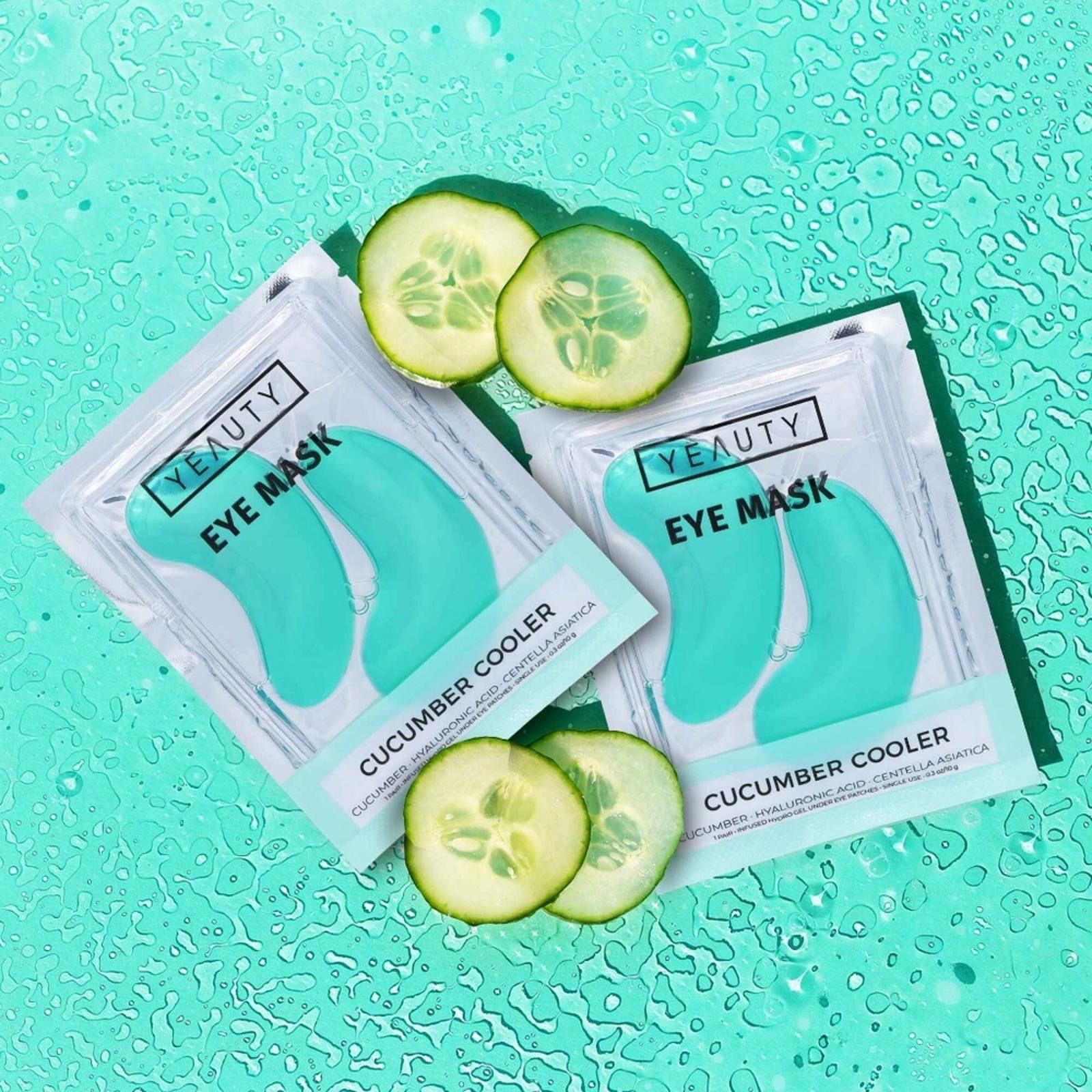 Designer Yeauty Cucumber Cooler Eye Pad Mask 1 set Size ONE SIZE - 4 Thumbnail