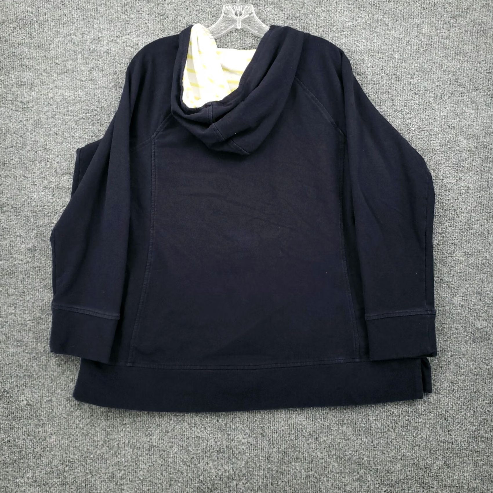 Talbots Talbots Blue Hoodie Womens 1X Zip Pullover Full Zip Hooded Sweatshirt Casual Activewear Knit Cotton Polyester Spandex Size XL / US 12-14 / IT 48-50 - 2 Thumbnail