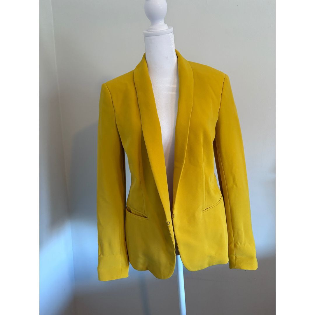 Rag & Bone Rag & Bone Yellow Shawl Collar Blazer – Size S Size S / US 4 / IT 40 - 1 Thumbnail