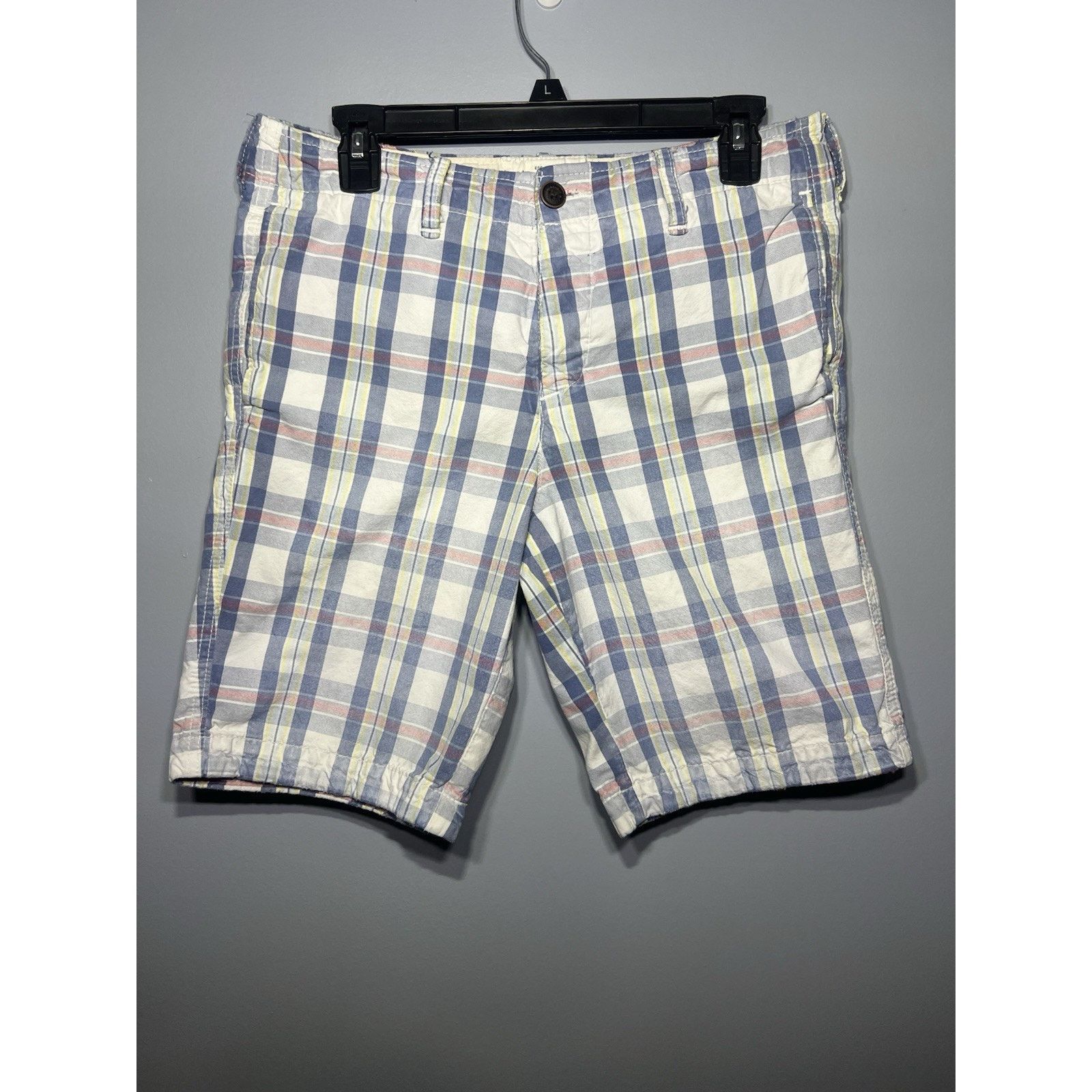 Abercrombie & Fitch Abercrombie Fitch VTG Shorts Yellow Blue & Pink Plaid SZ 30 Size US 30 / EU 46 - 2 Thumbnail