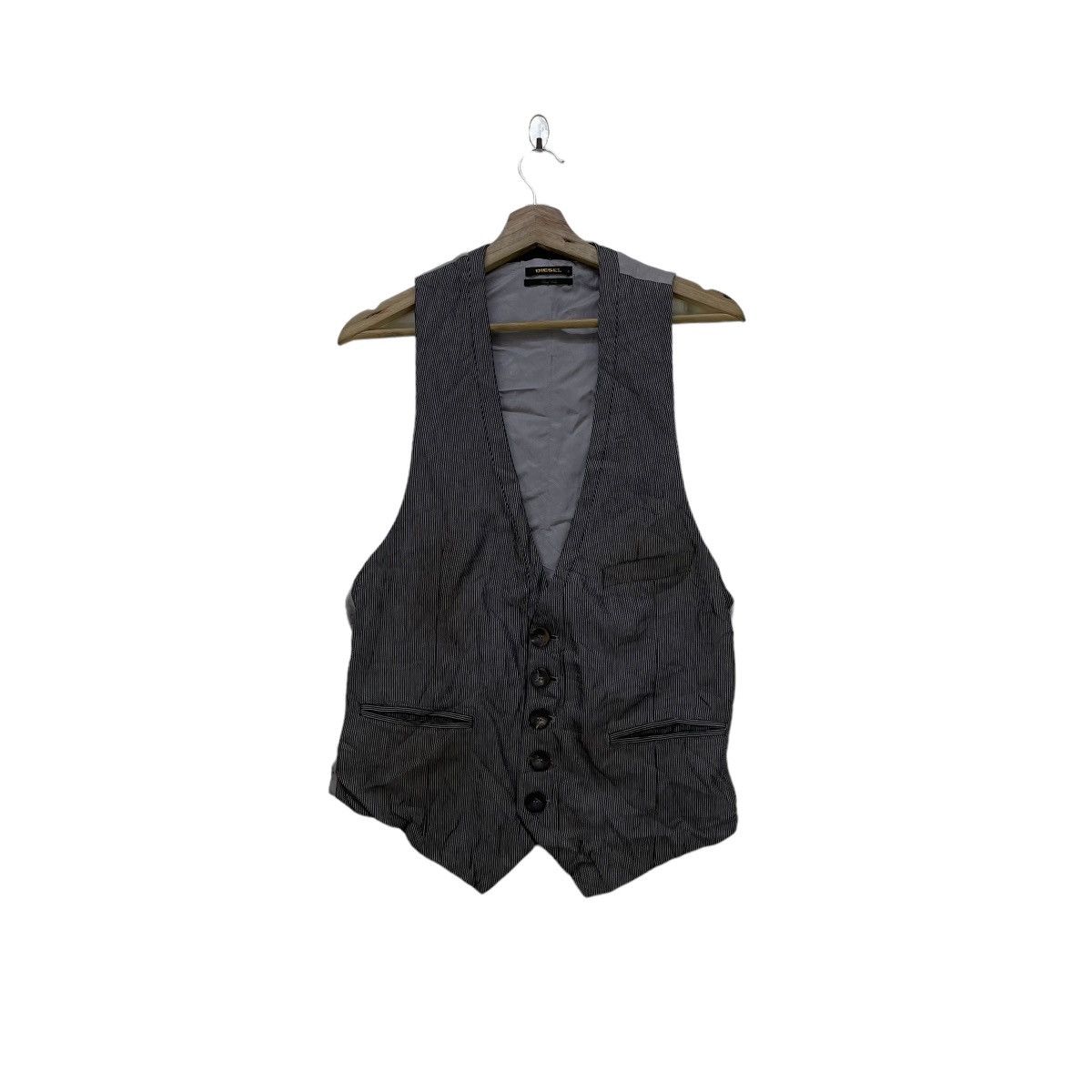 Diesel Vtg Diesel Black Gold Tank Top Jacket Size S / US 4 / IT 40 - 1 Thumbnail