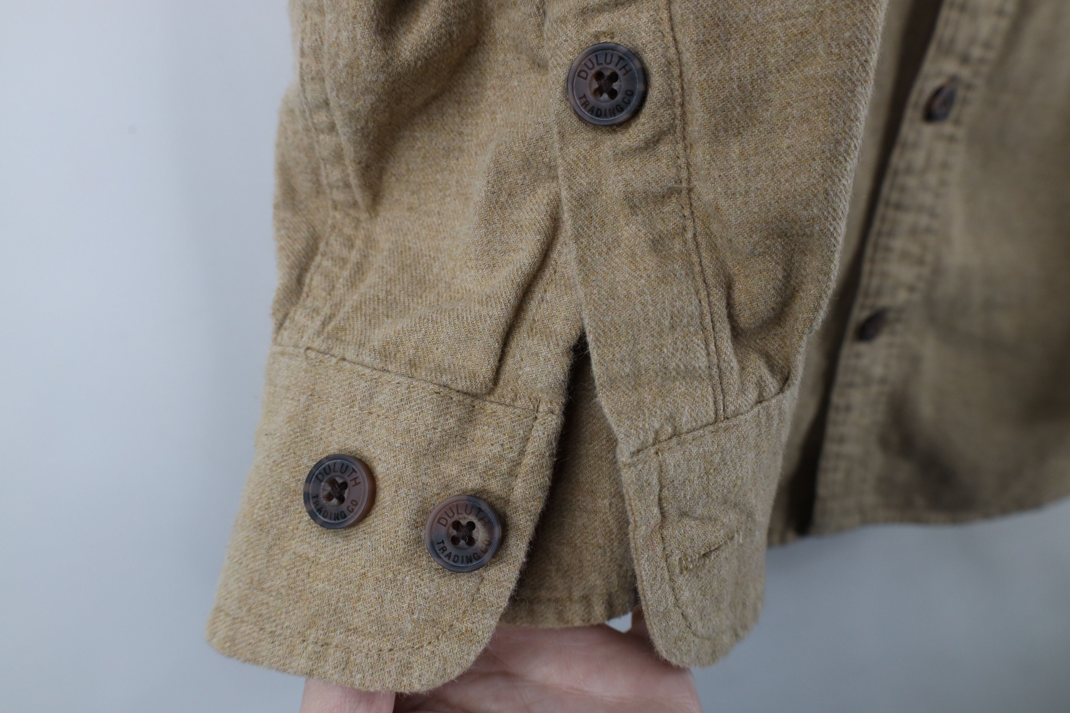 Duluth Trading Company × Vintage Duluth Trading Co Flannel Collared Button Down Shirt Beige Size US L / EU 52-54 / 3 - 4 Thumbnail