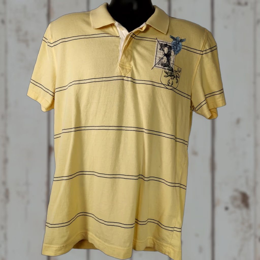 Vintage VINTAGE Aeropostale Authentic Fit Shirt Men Size Large Short Sleeve Stripped Rugby Polo Size US L / EU 52-54 / 3 - 1 Thumbnail