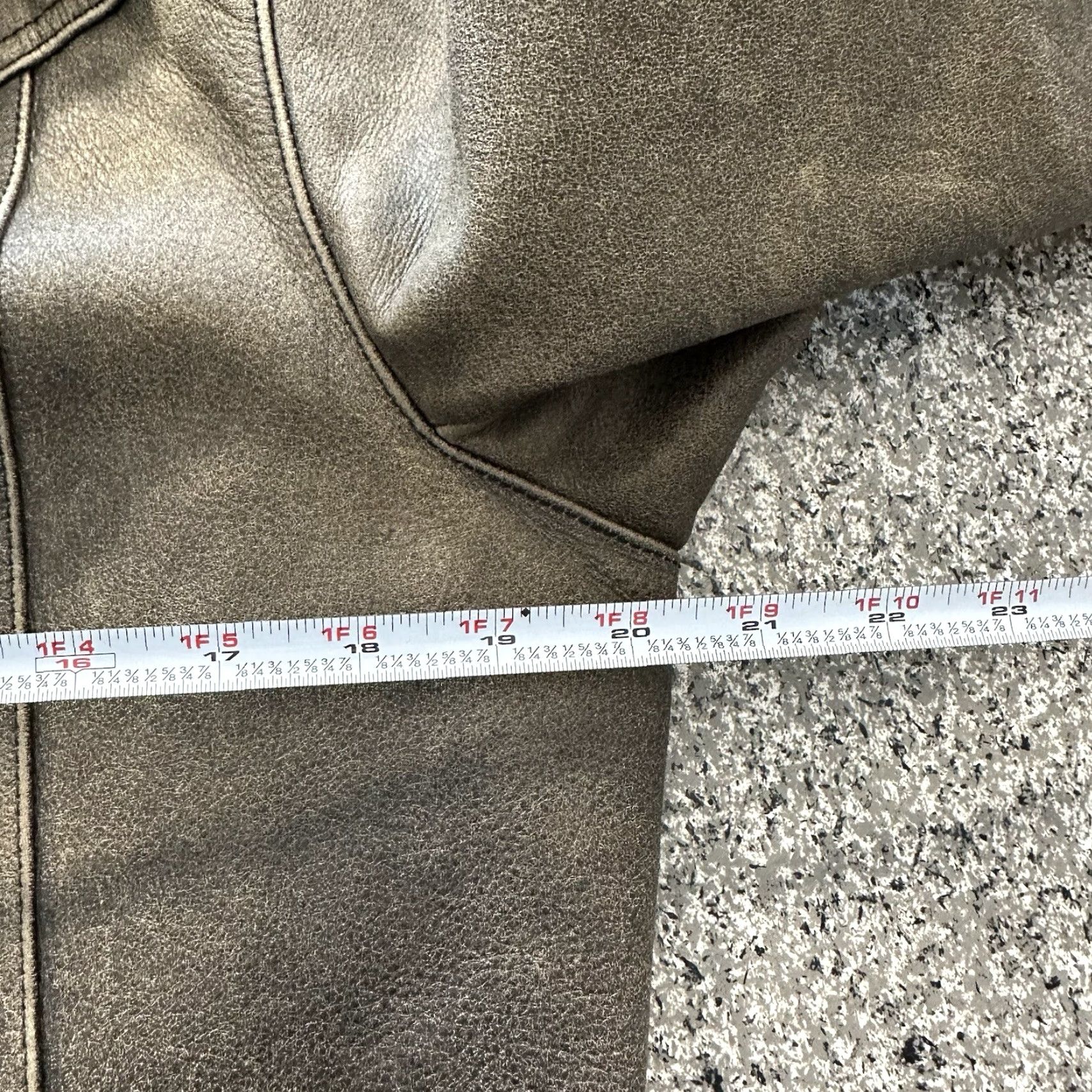 American Eagle Outfitters American Eagle Outfitters Leather Jacket Womens L Brown Distressed Grunge Y2K Vintage Coat Jacket Size L / US 10 / IT 46 - 4 Thumbnail