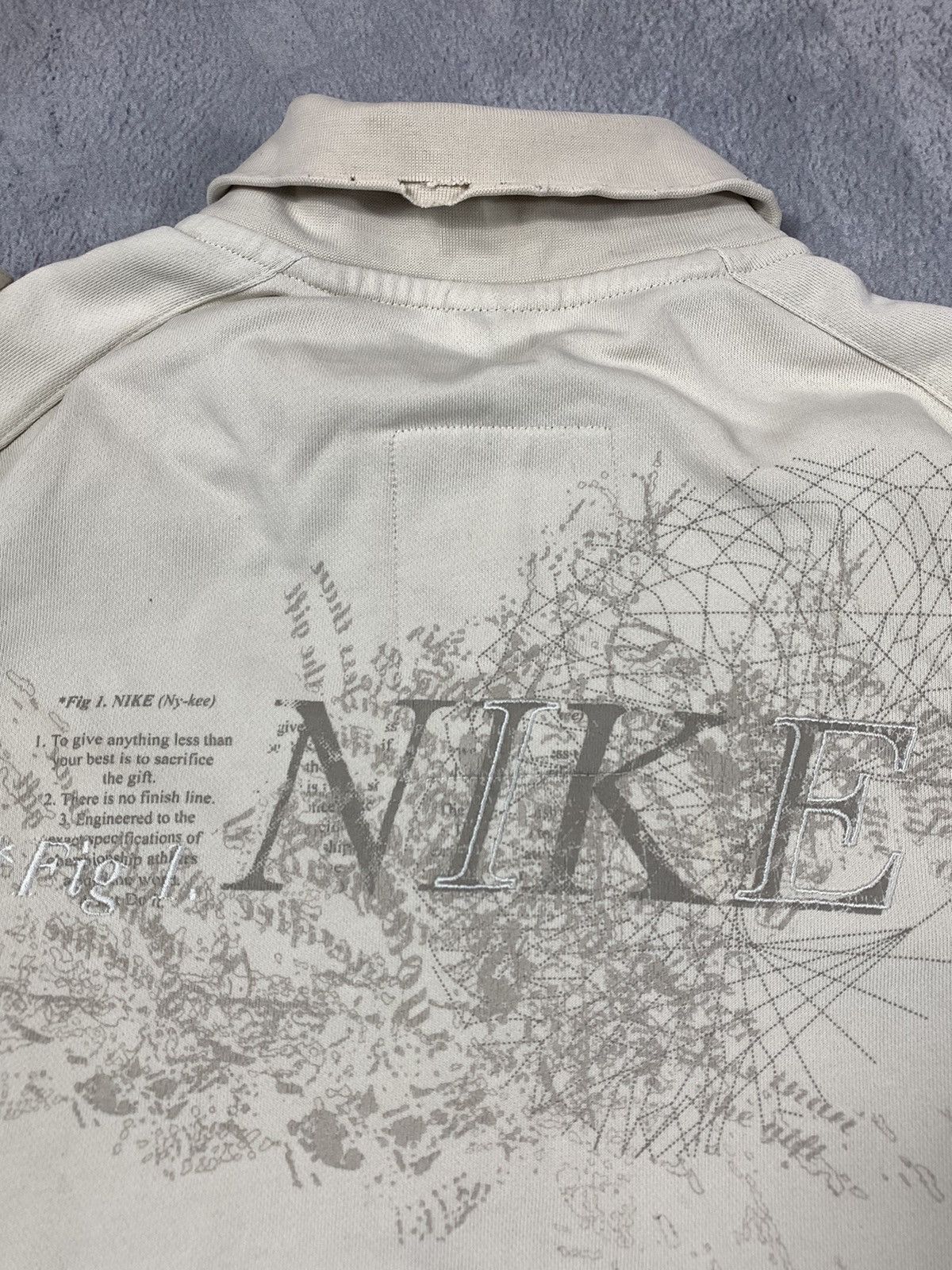 Nike × Vintage Vintage Nike zip up hoodie streetwear back logo size M Size US M / EU 48-50 / 2 - 2 Thumbnail