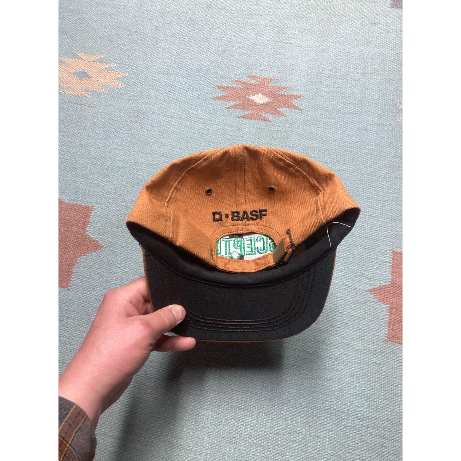 Vintage VINTAGE Unbranded Strapback Hat Canvas Cap Tan Khaki Beige Beige Men Adjustable Cap Men Strapback Hat Size ONE SIZE - 4 Thumbnail