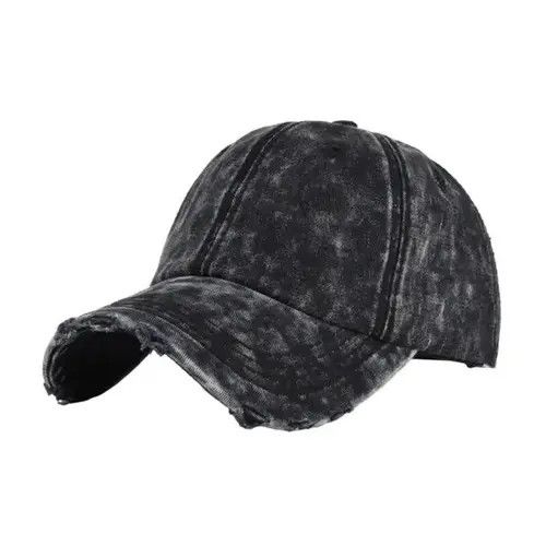 Japanese Brand Utility grunge tie dye distressed ripped cap Size ONE SIZE - 2 Thumbnail
