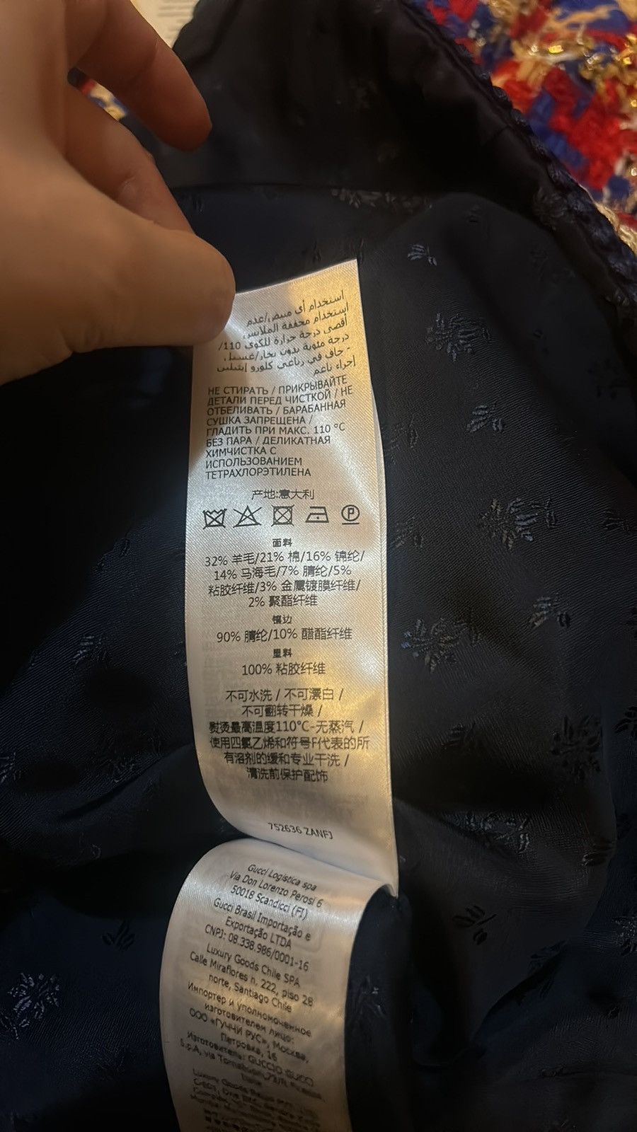 Gucci Gucci Lame Check Wool Tweed Jacket size IT 46 Size L / US 10 / IT 46 - 9 Thumbnail