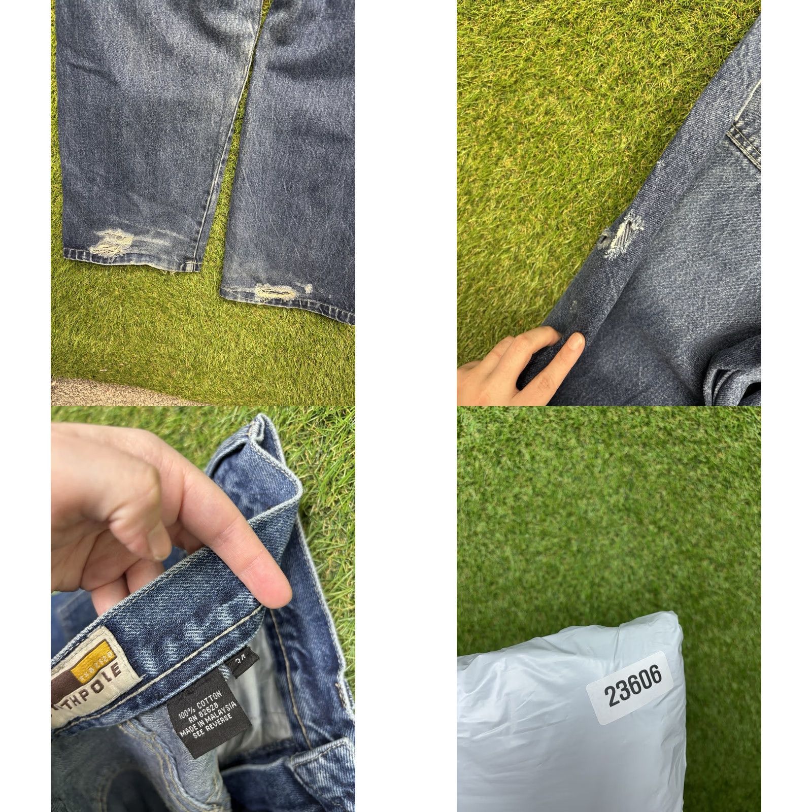 Southpole VINTAGE Southpole Jeans Mens 34 Denim 5-Pocket Embroidered Blue Hip Hop Baggy Straight 90s Mens Size US 34 / EU 50 - 9 Thumbnail