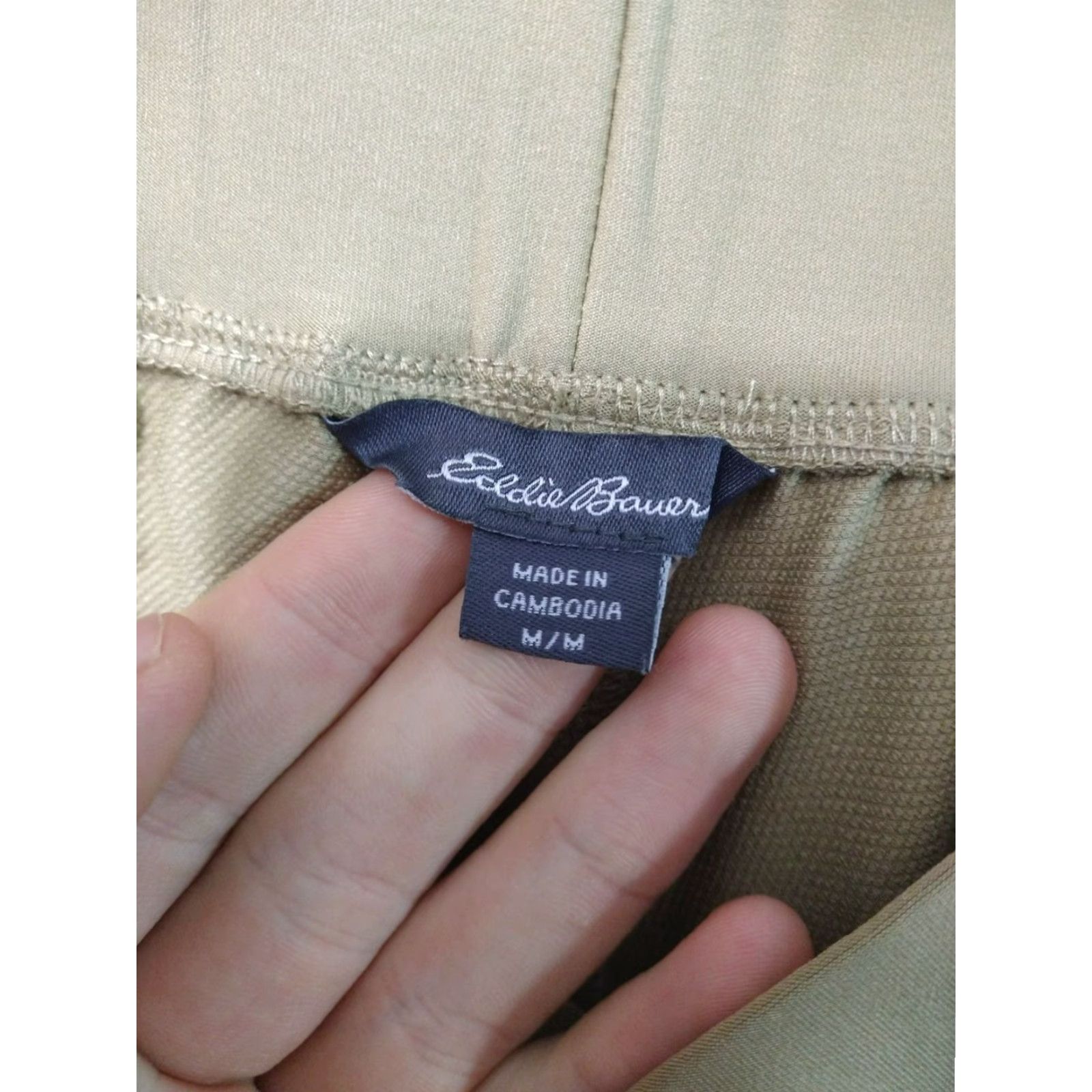 Eddie Bauer Eddie Bauer Pants Mens Medium Beige Joggers Taper Leg Elastic Waist Stretch Regular Fit Pocket Type: Slash Size US 31 - 7 Thumbnail