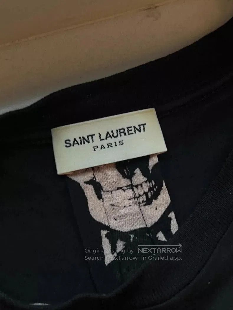 Saint Laurent Paris YSL Skull Print Short Sleeve Tee. Size US S / EU 44-46 / 1 - 3 Thumbnail