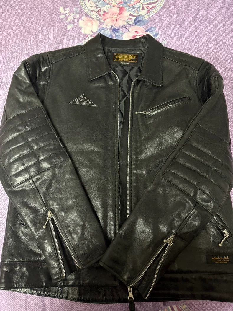 Neighborhood NBHD Japanese Leather Jacket - dmc Size US L / EU 52-54 / 3 - 1 Thumbnail