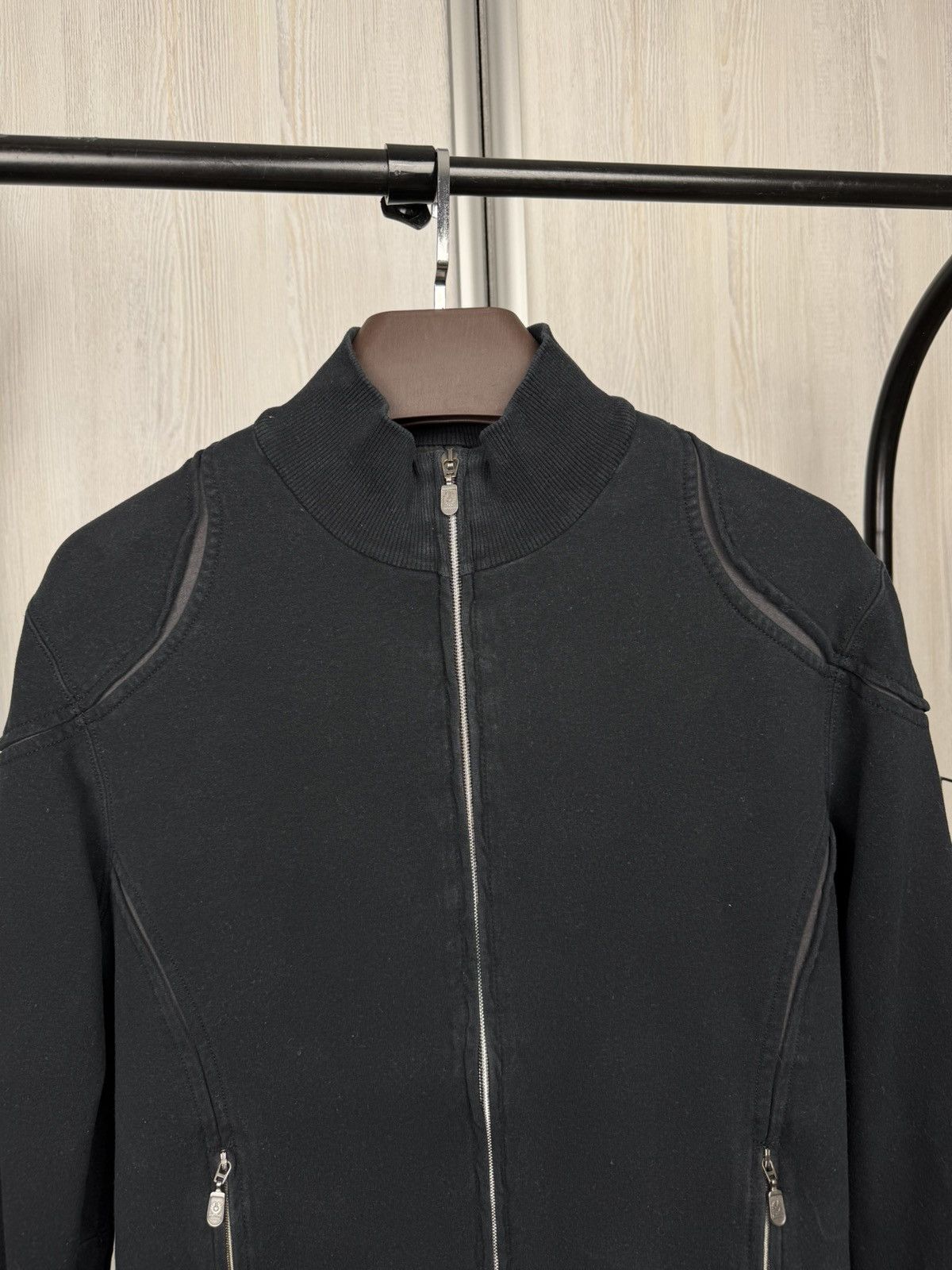 Belstaff Belstaff vintage big logo black full double zip sweater Size US M / EU 48-50 / 2 - 4 Thumbnail