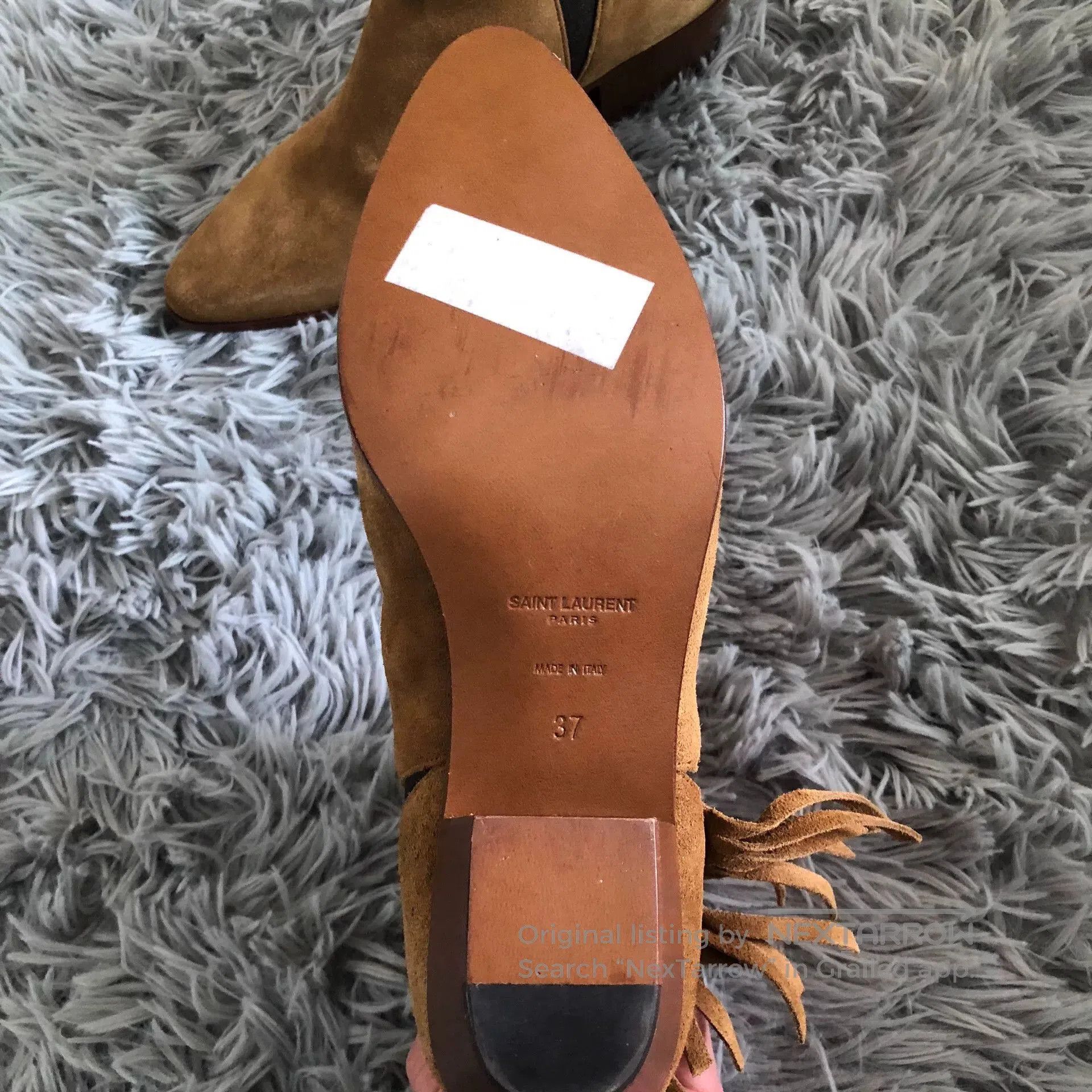 Saint Laurent Paris Saint Laurent Suede Tassel Chelsea Boots. Size US 6 / IT 36 - 3 Thumbnail