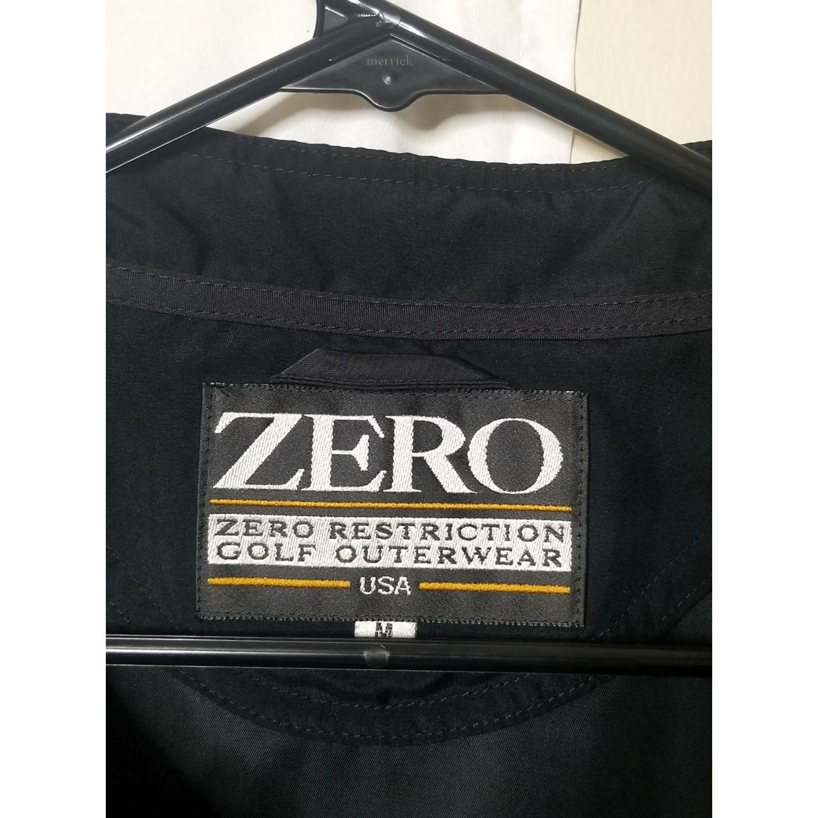 Vintage VINTAGE Zero Restriction Vest Golf Windbreaker Sleeveless Black Snap Collar M Mens Size US M / EU 48-50 / 2 - 8 Thumbnail