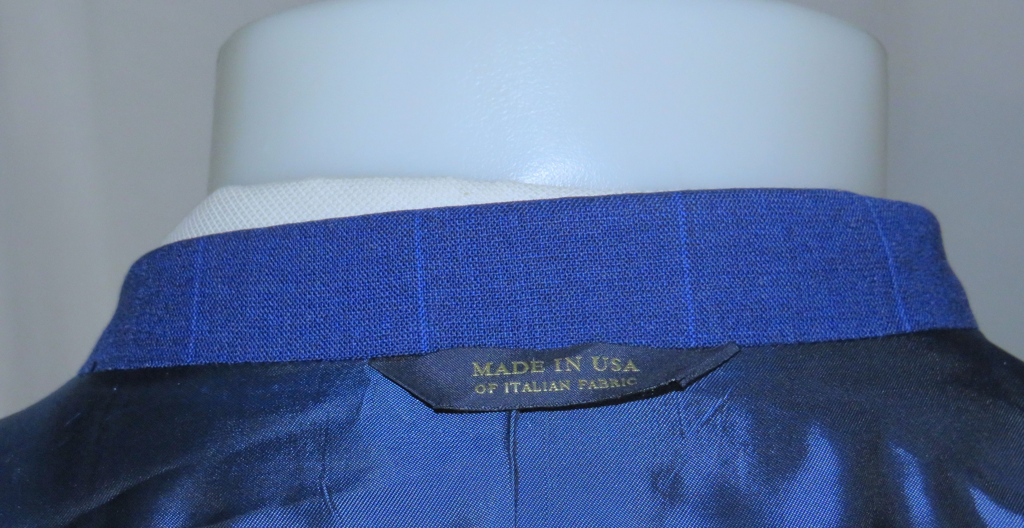 Brooks Brothers Golden Fleece Current Blue Plaid Two Button Suit 40R NWT Size 40R - 19 Thumbnail