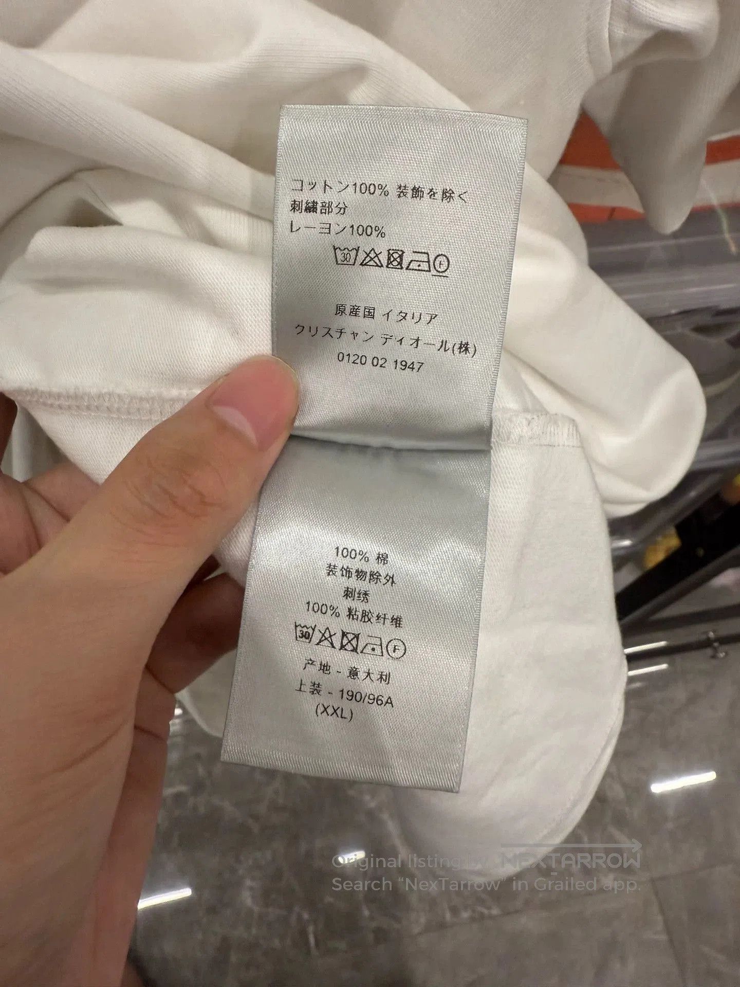 Dior dior white short sleeve shirt with logo. Size US XXL / EU 58 / 5 - 5 Thumbnail